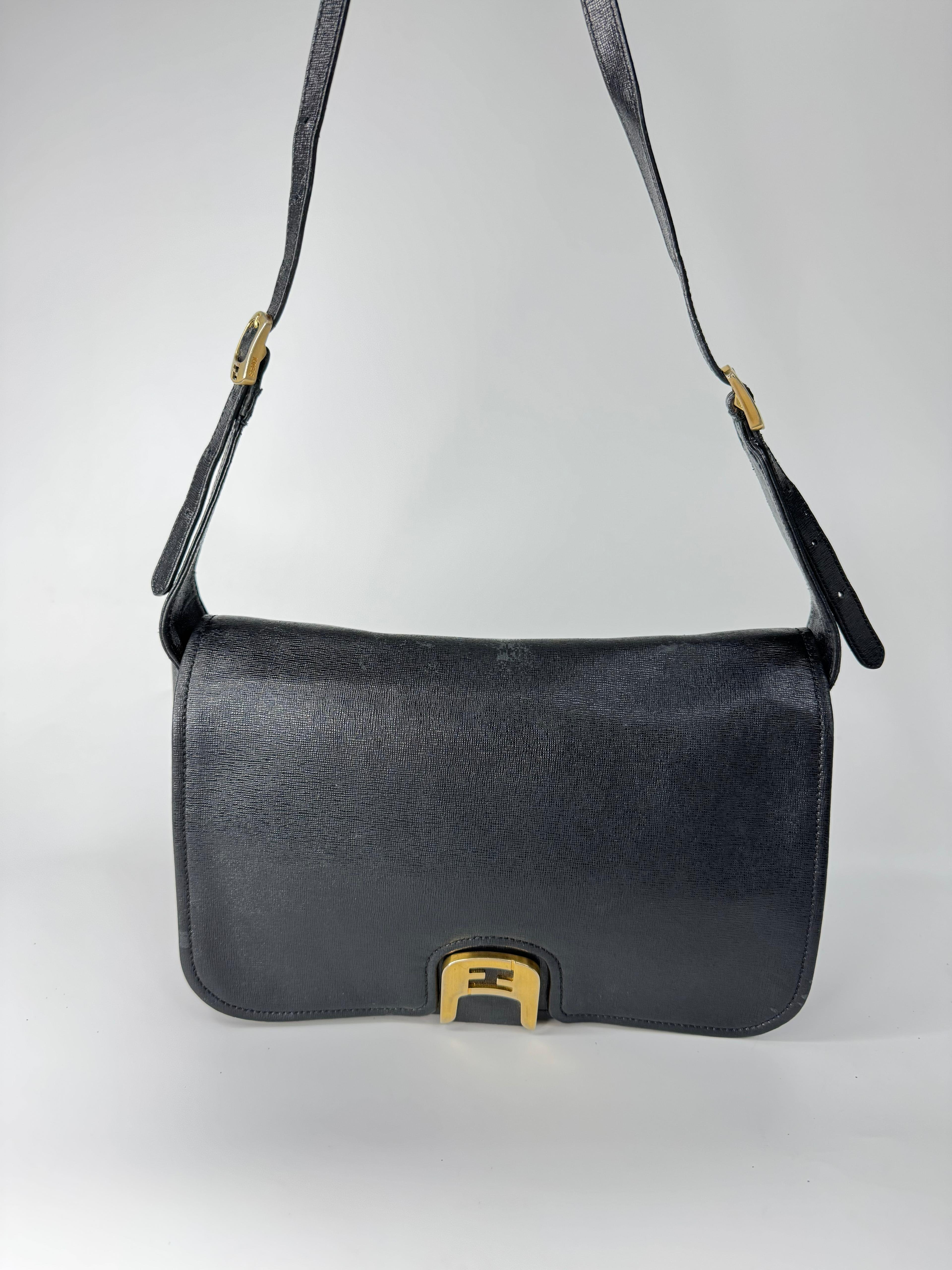 FENDI CHAMELEON CROSSBODY LEATHER BAG