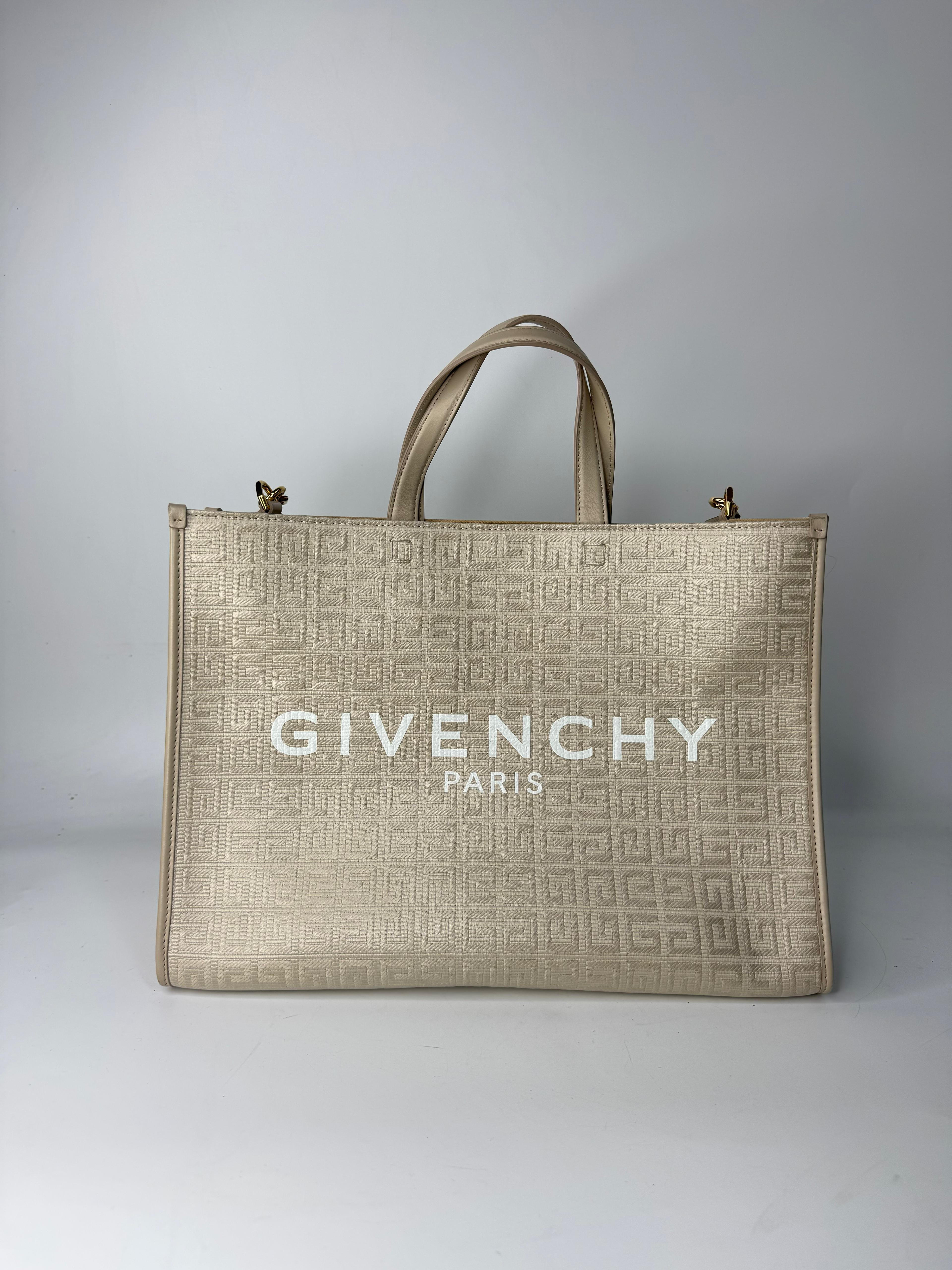 GIVENCHY MEDIUM G-TOTE CANVAS BAG