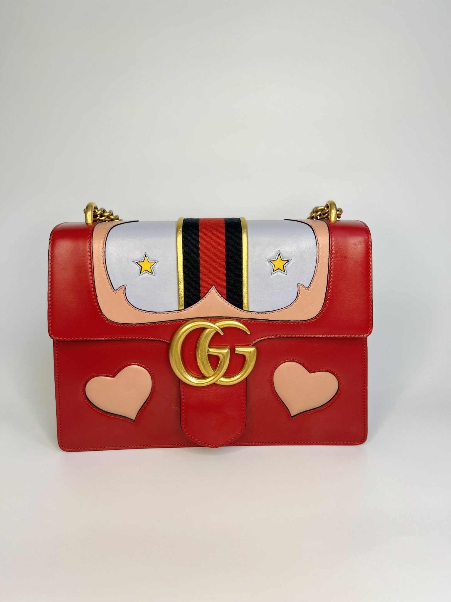 GUCCI RED LEATHER MARMONT LMTD