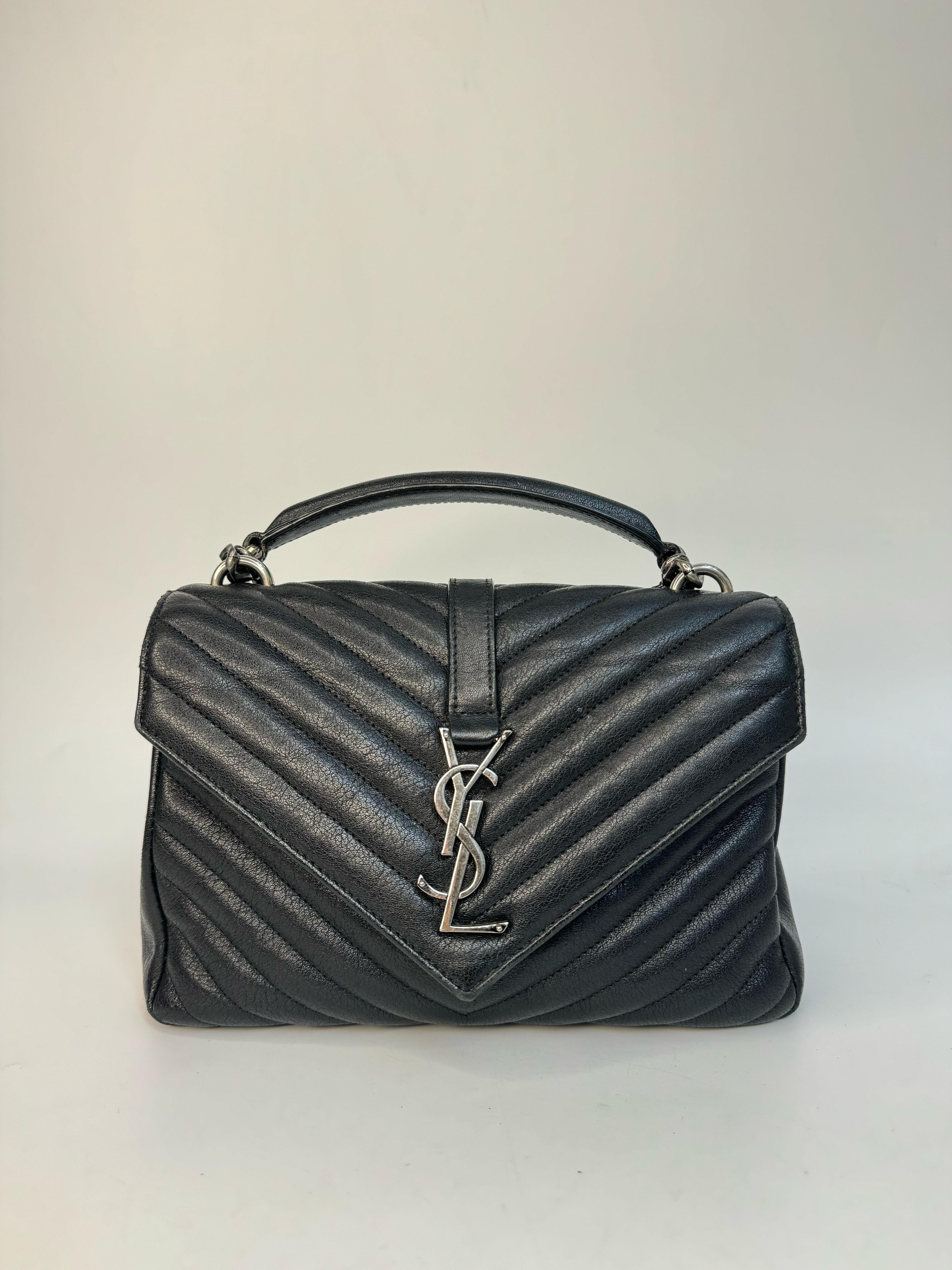 SAINT LAURENT COLLEGA BLACK BAG