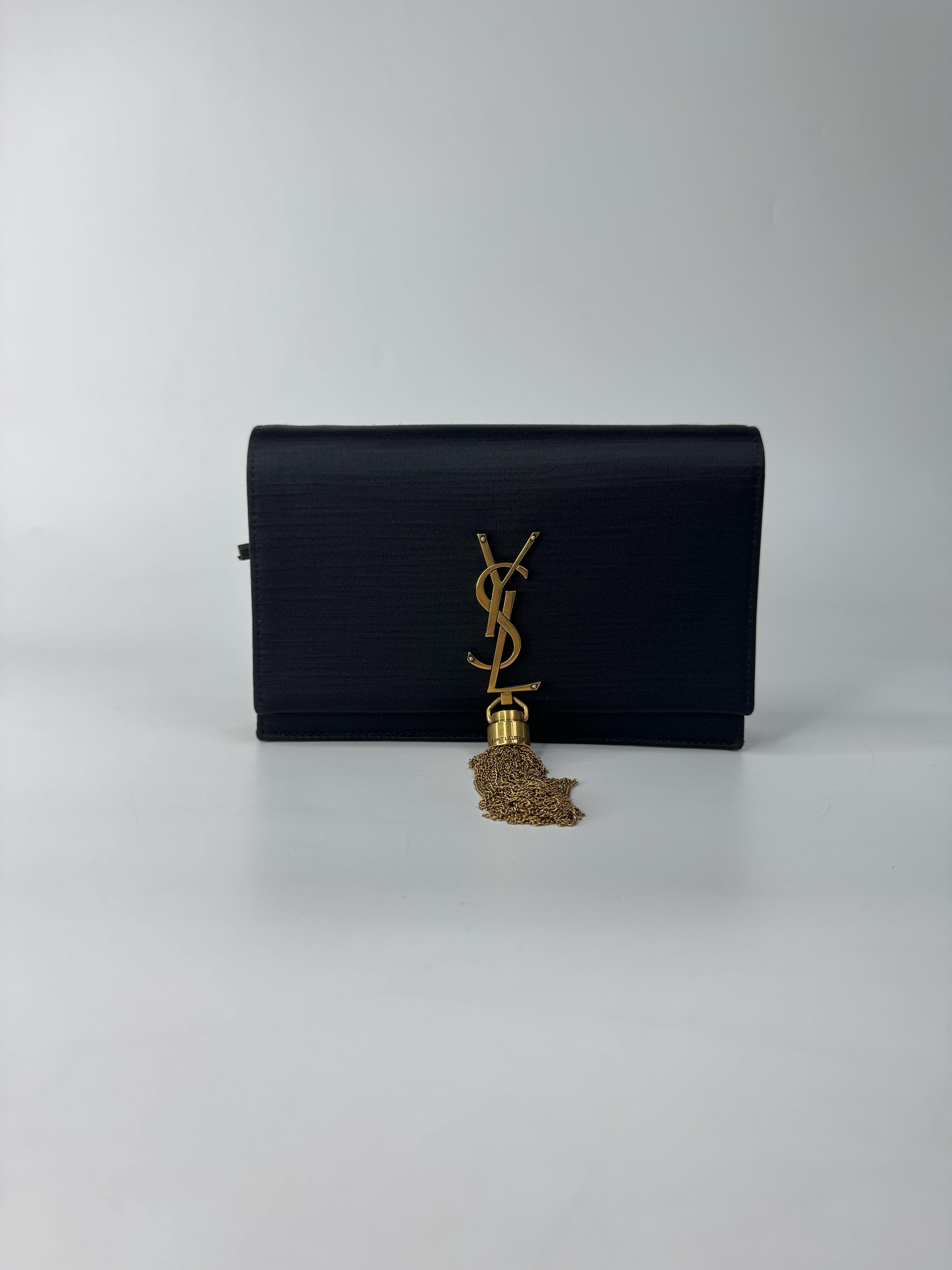 SAINT LAURENT KATE LEATHER WALLET ON CHAIN