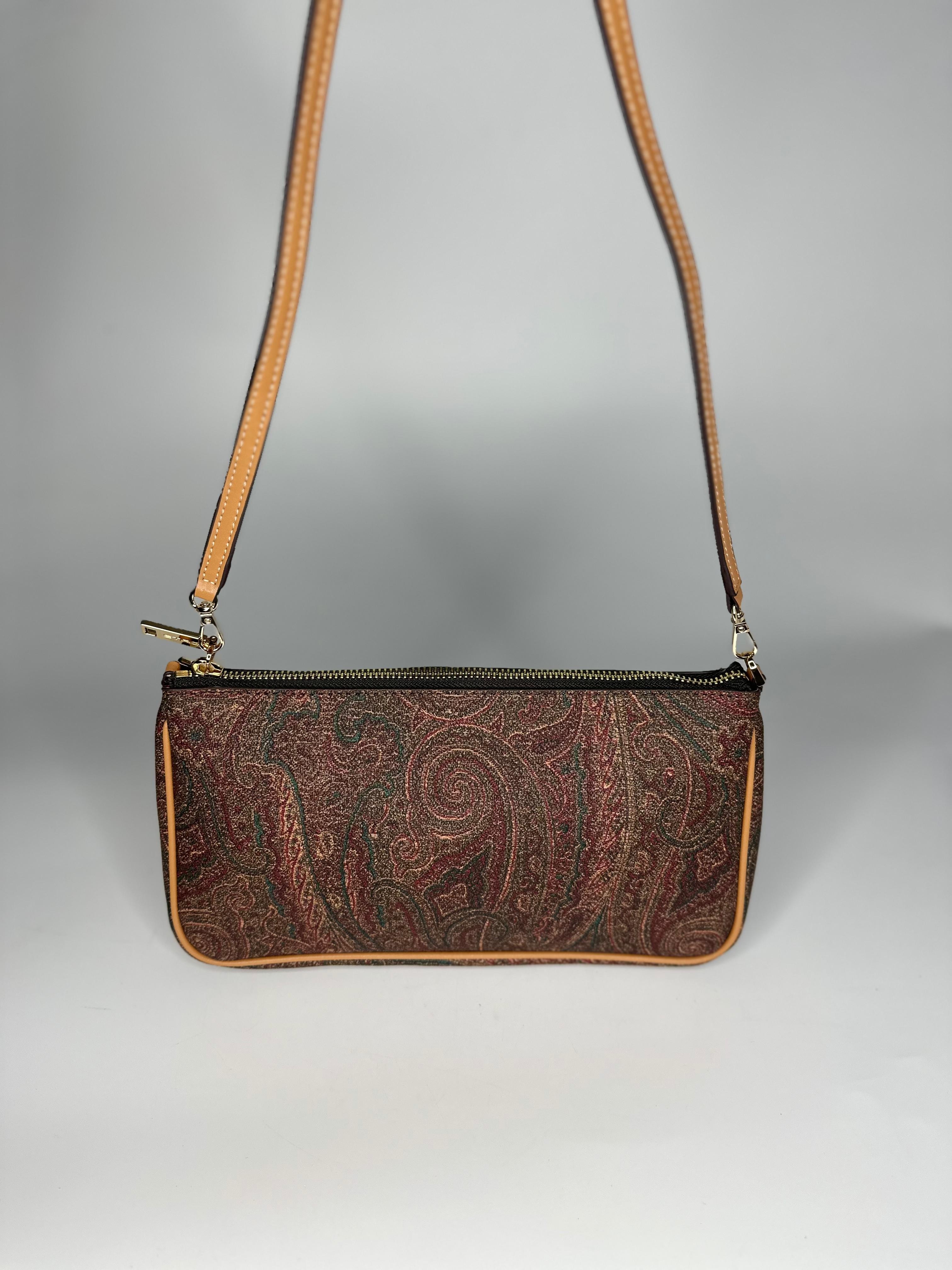 ETRO PAISLEY CONTRAST - TRIM CLUTCH BAG 