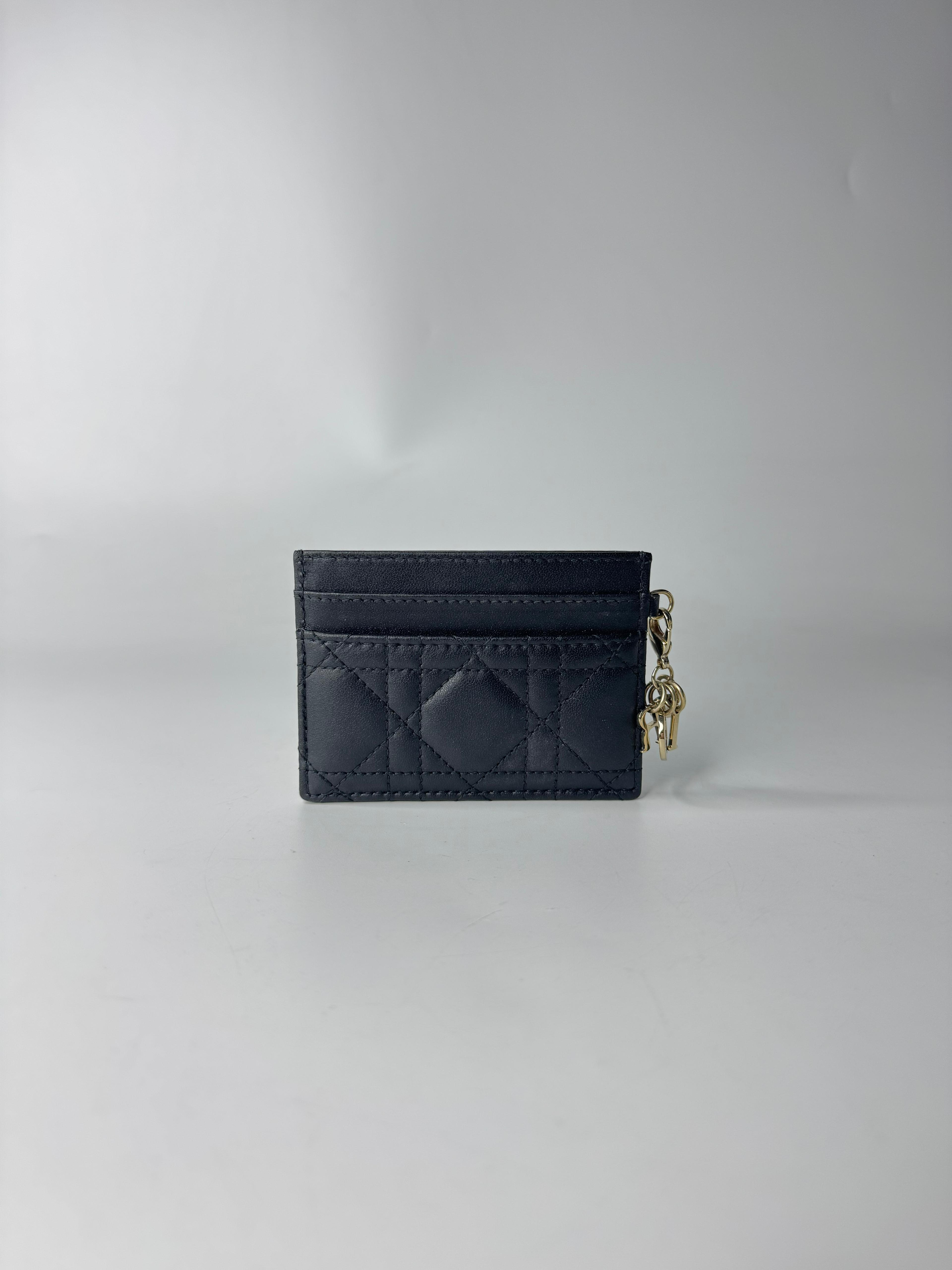 CHRISTIAN DIOR LADY DIOR FREESIA CARD HOLDER 