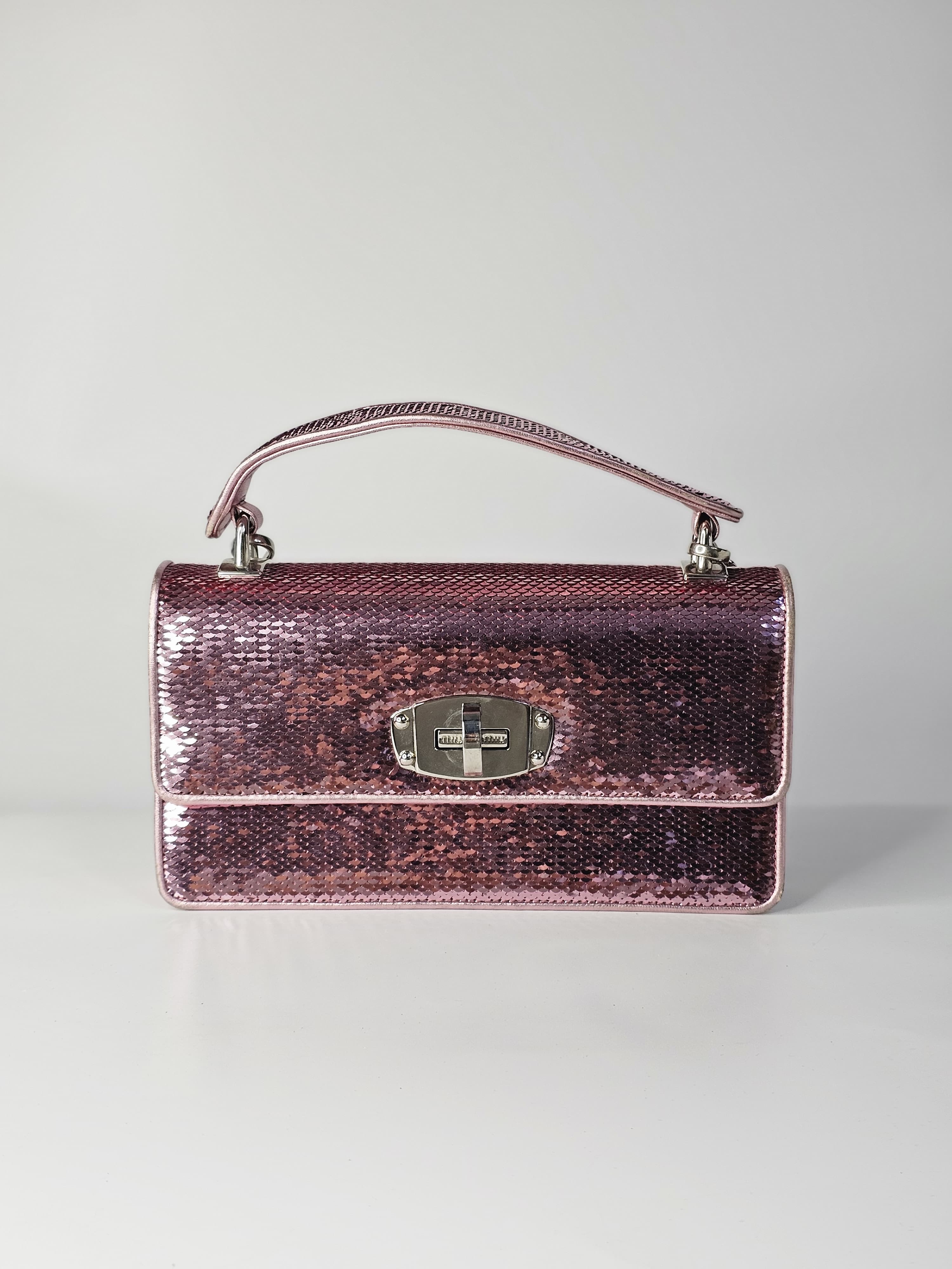 MIU MIU SEQUIN SHOULDER BAG 