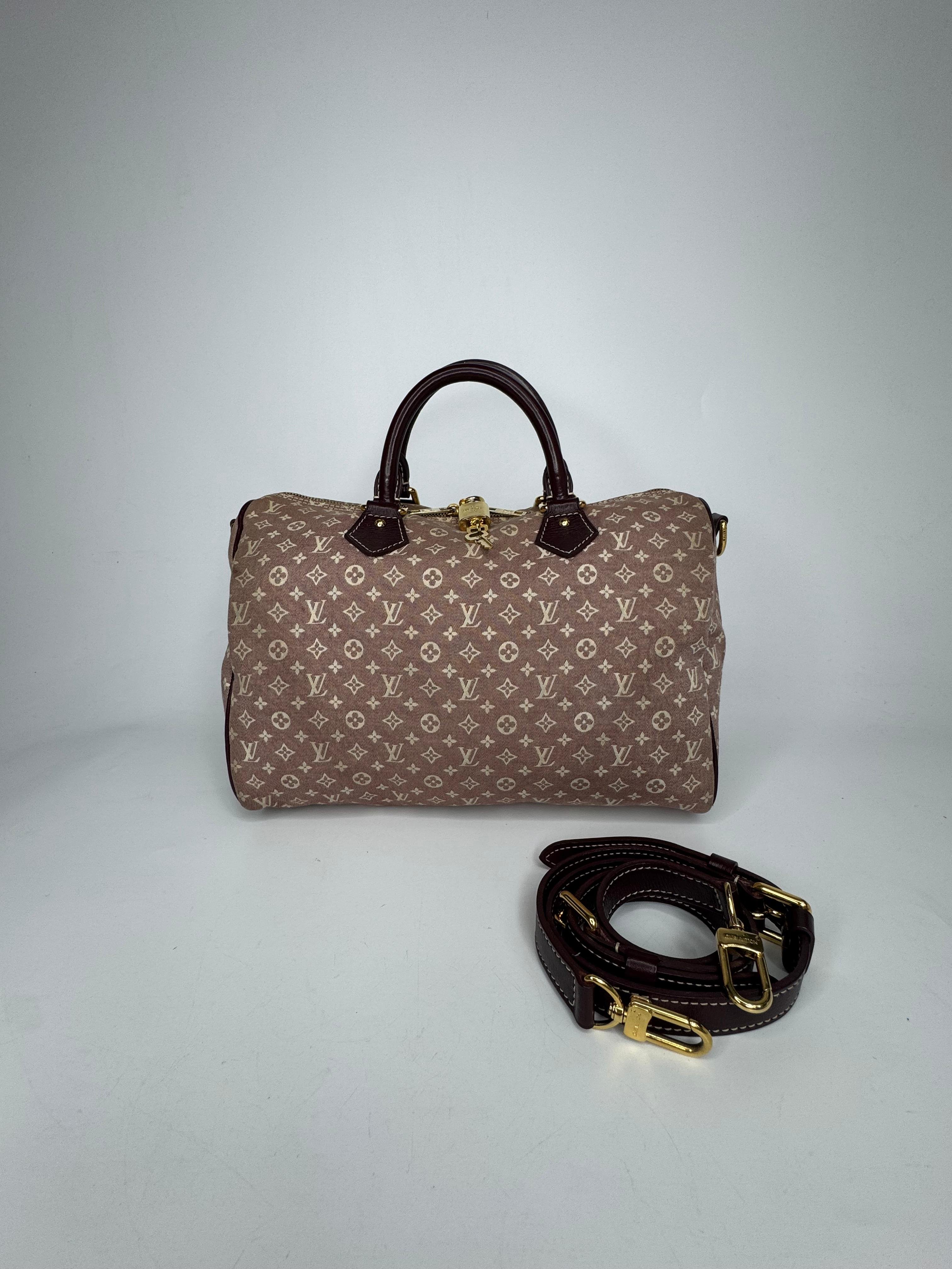 LOUIS VUITTON SPEEDY 30 MONOGRAM BROWN -BURGUNDY BAG