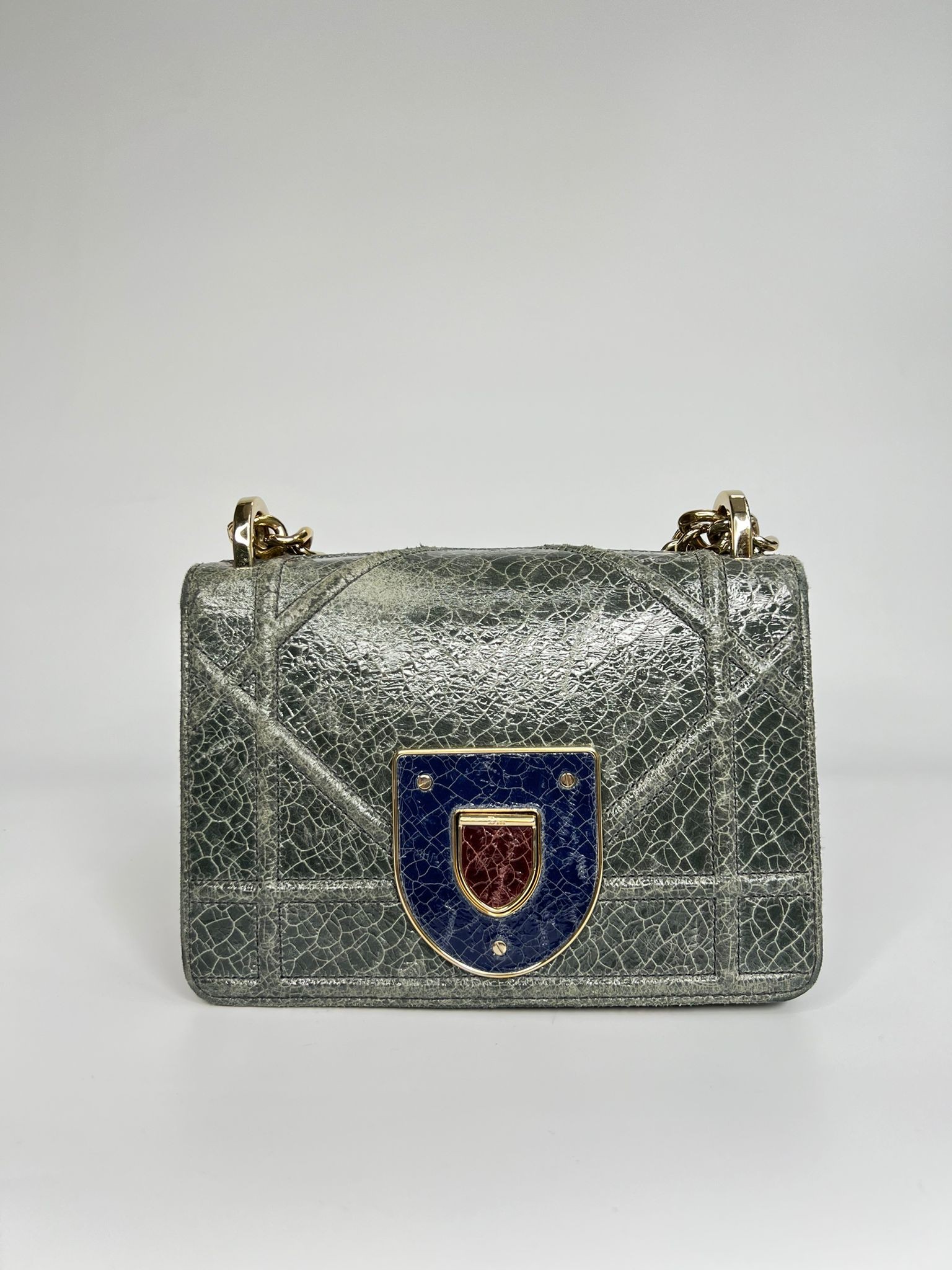 DIOR CERAMIC EFFECT DIORAMA VINTAGE BAG