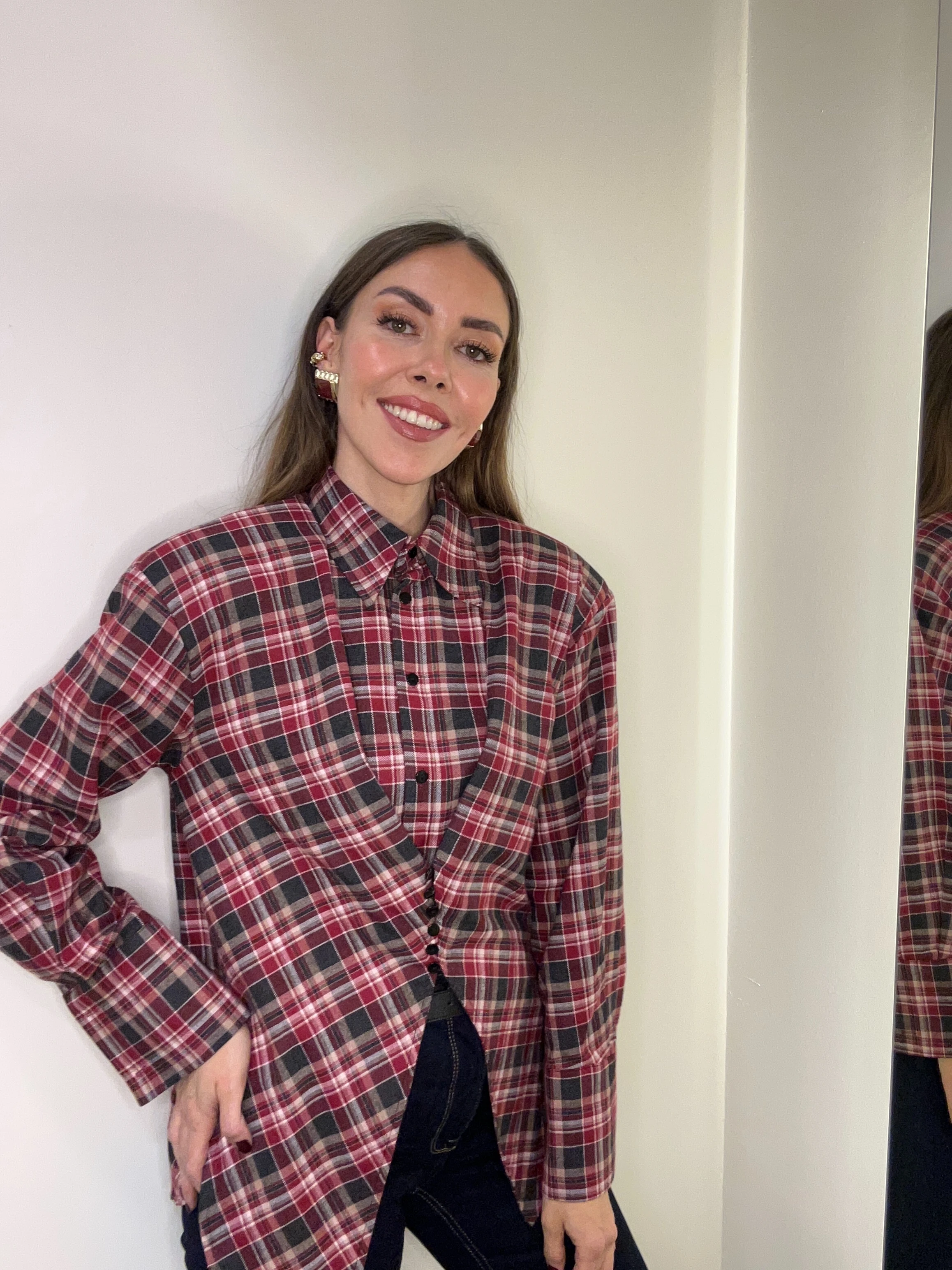 ekose desen tasarım gömlek