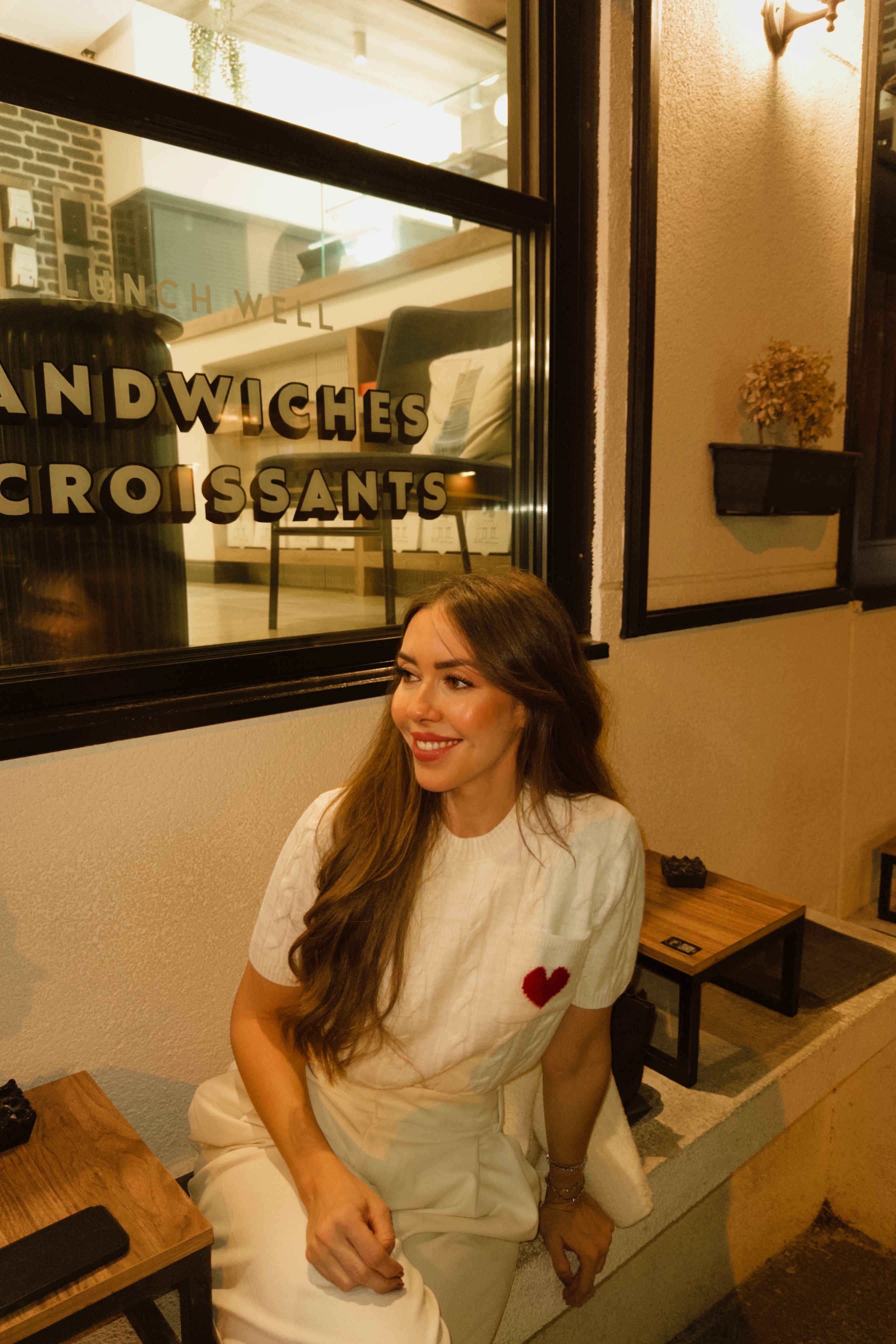 kaşmir karışımlı kalp detaylı premium triko