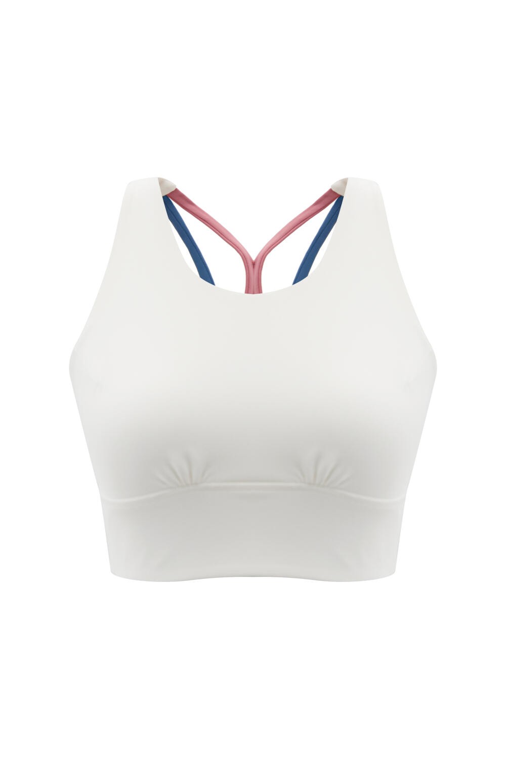 BEYAZ SLIM FIT ASKILI CROP