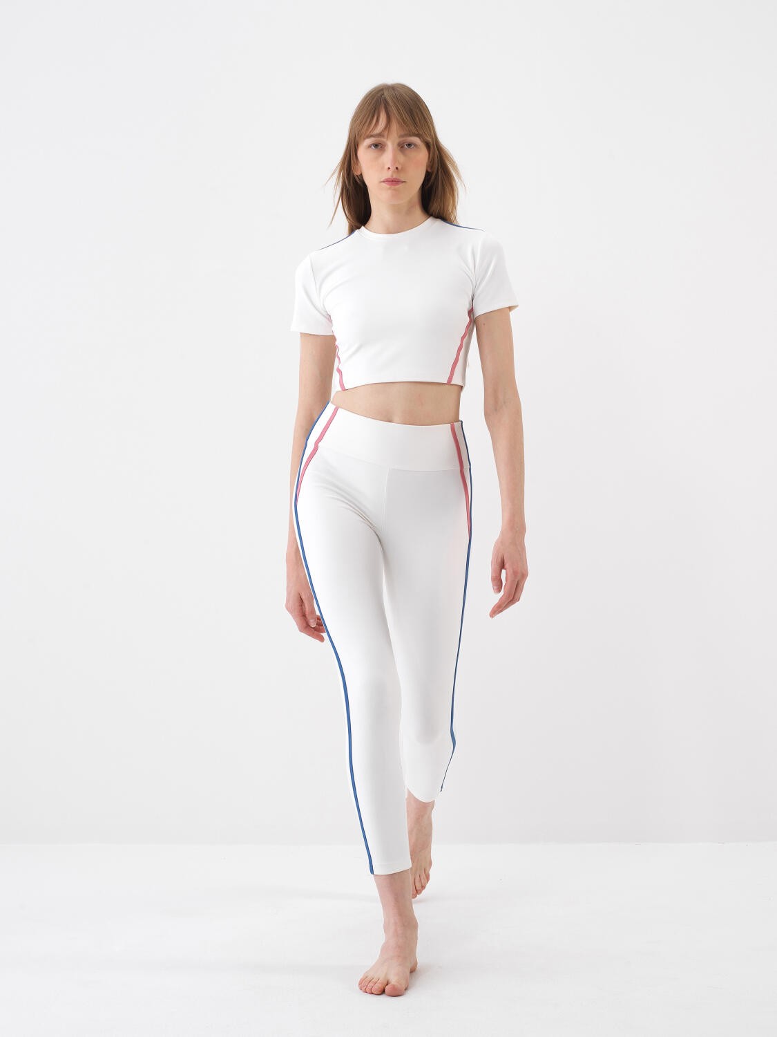 BEYAZ SLIM FIT CROP