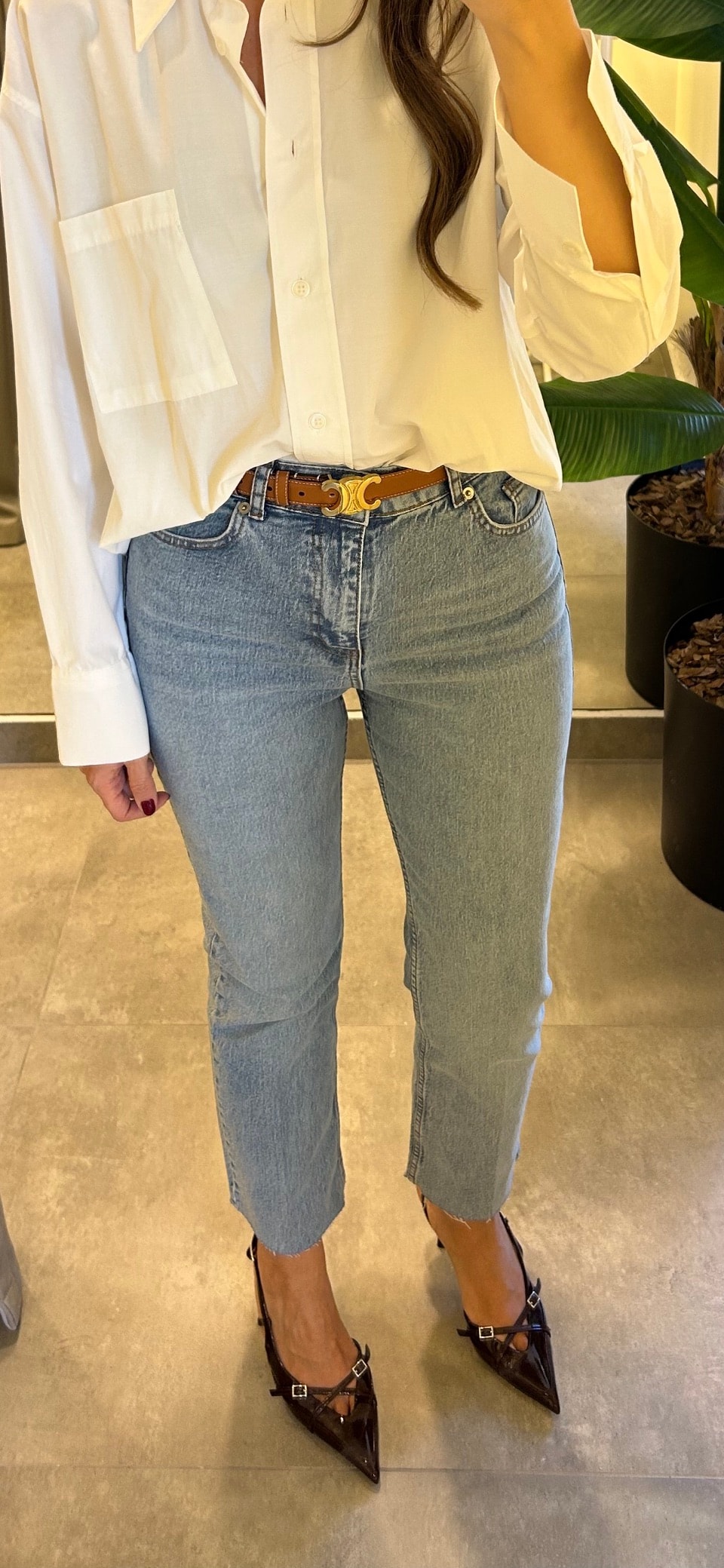 full likralı paçası lazer kesim jean pantolon 