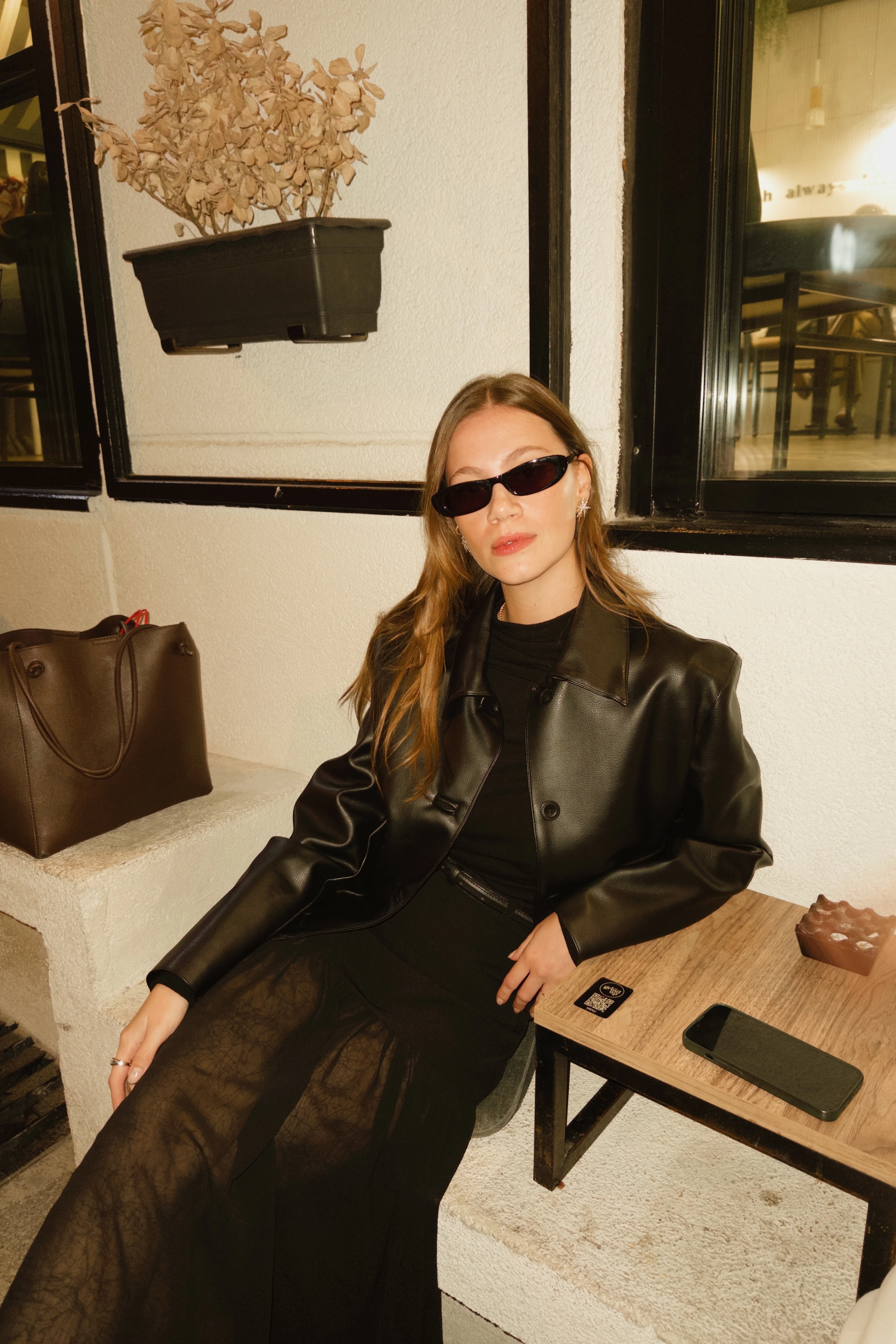 süs cepli kendinden kemerli krep şifon etek