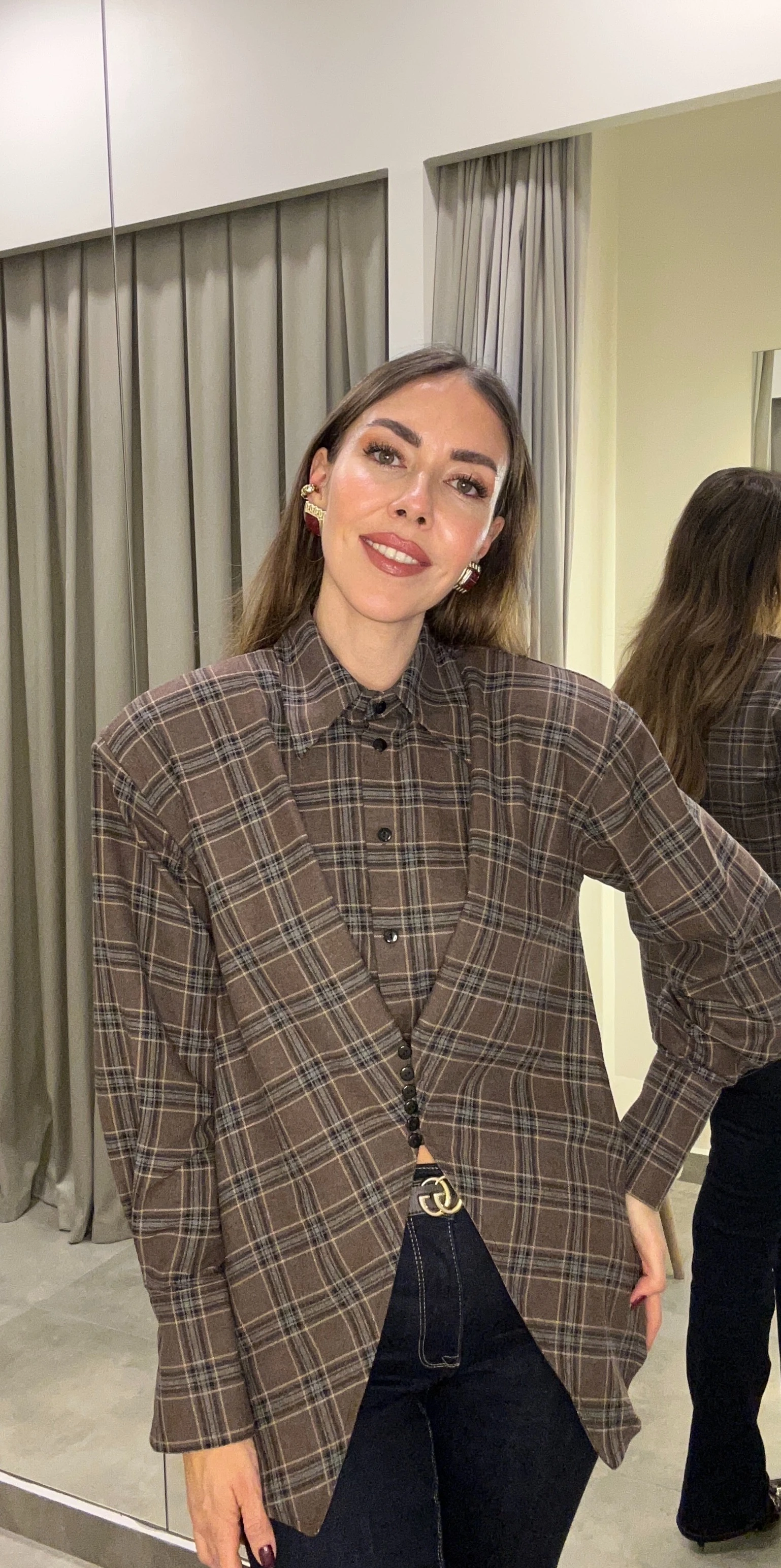 ekose desen tasarım gömlek