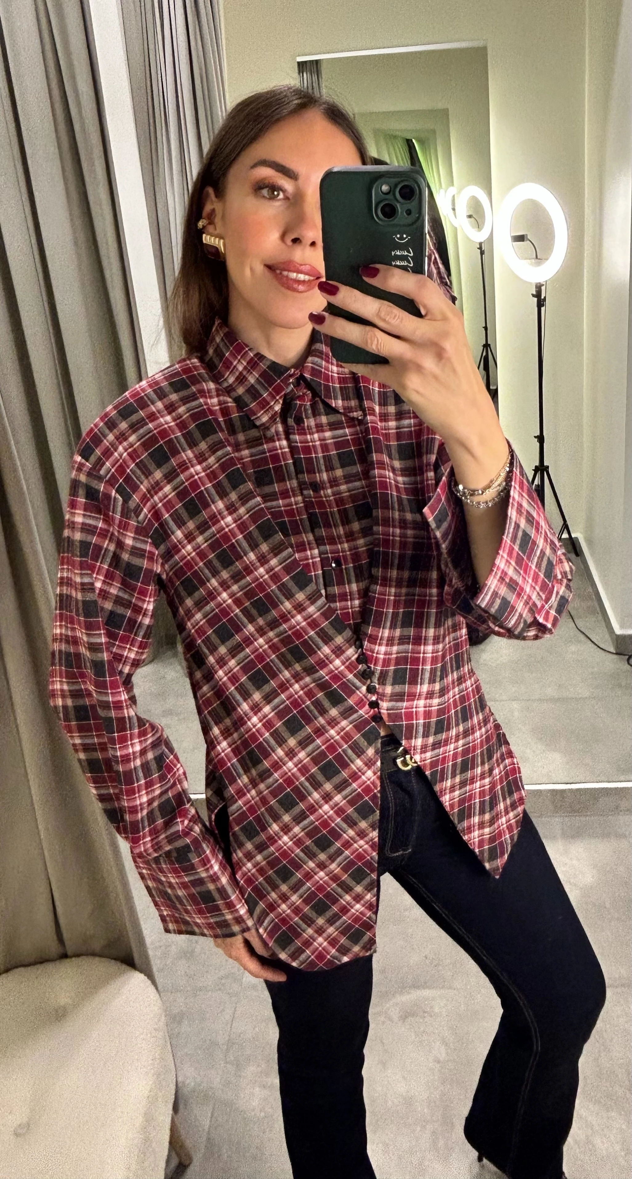 ekose desen tasarım gömlek