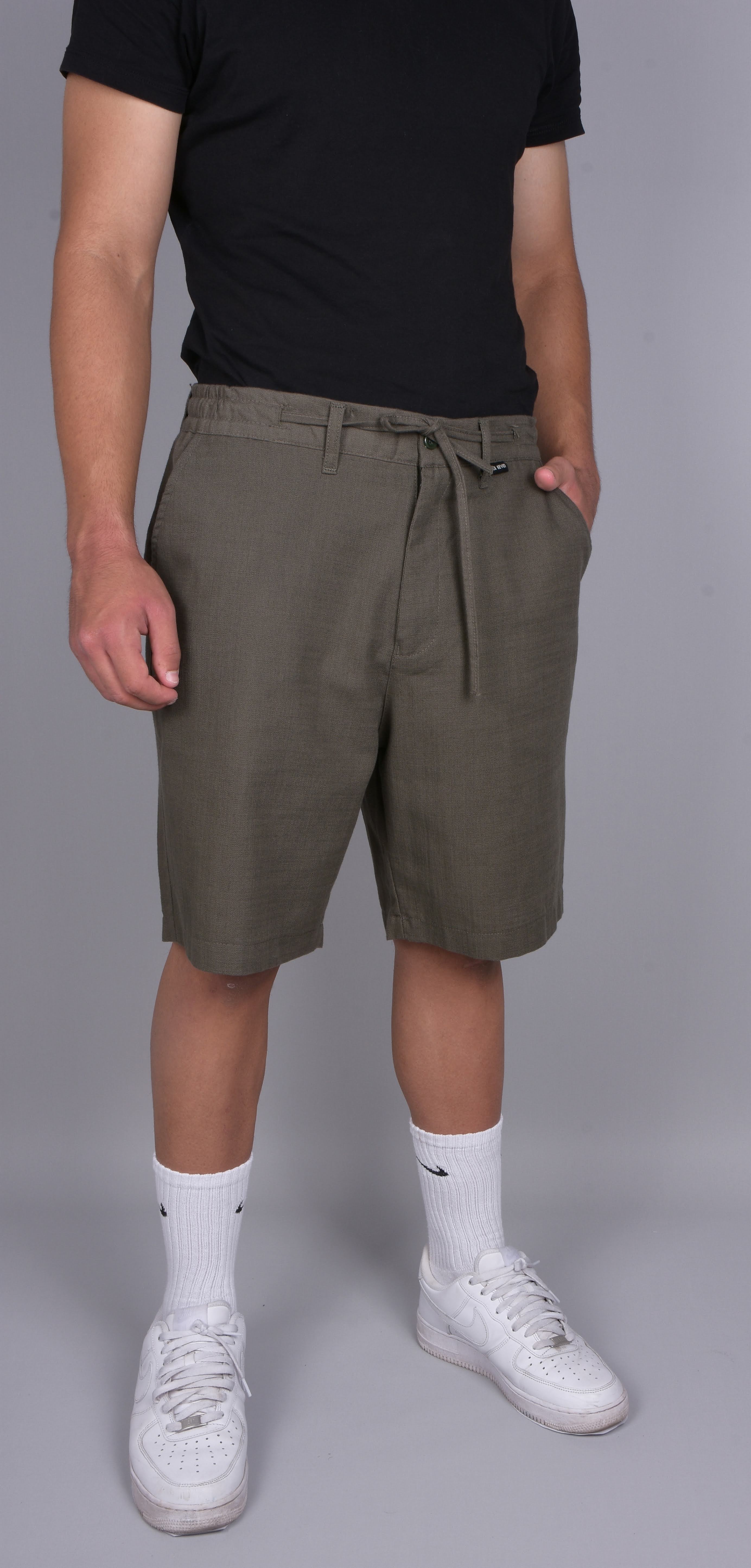 Basic Keten Jogger Şort