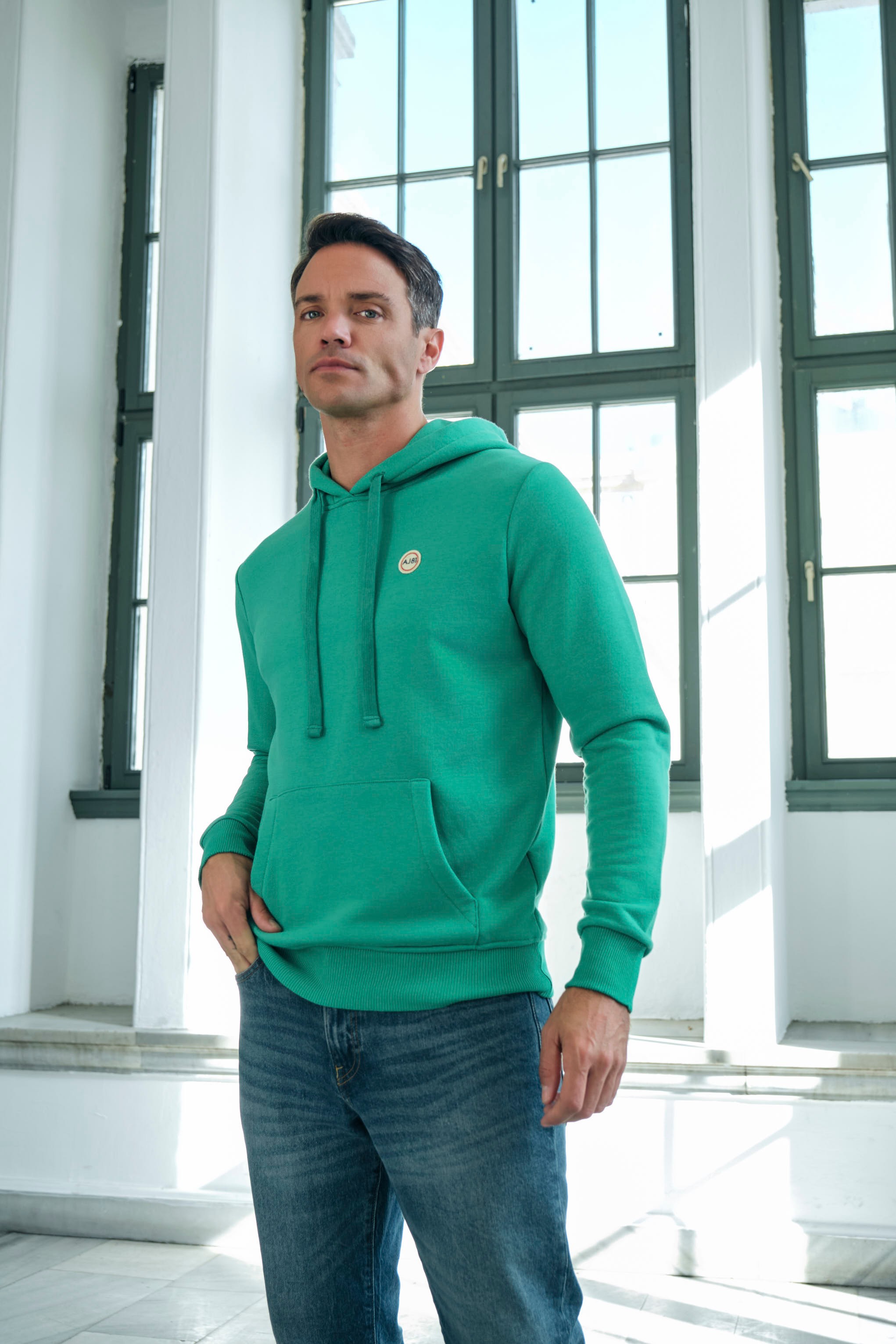 %100 Pamuk Kapşonlu Sweatshirt