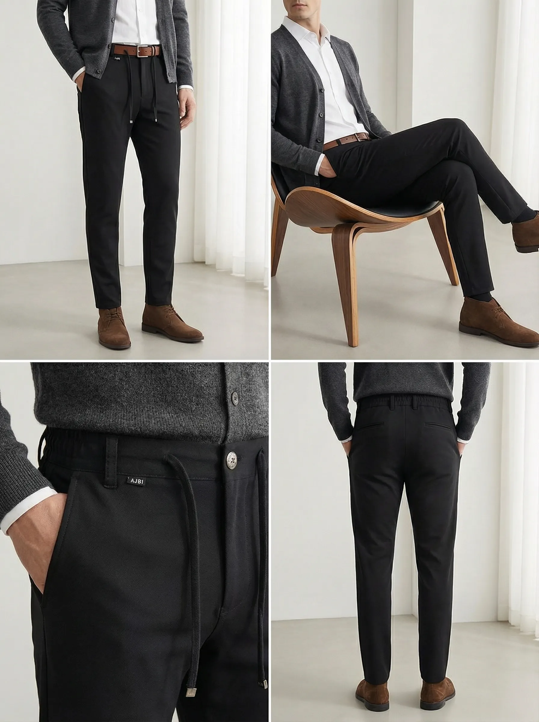 Erkek Beli Lastikli Jogger Pantolon