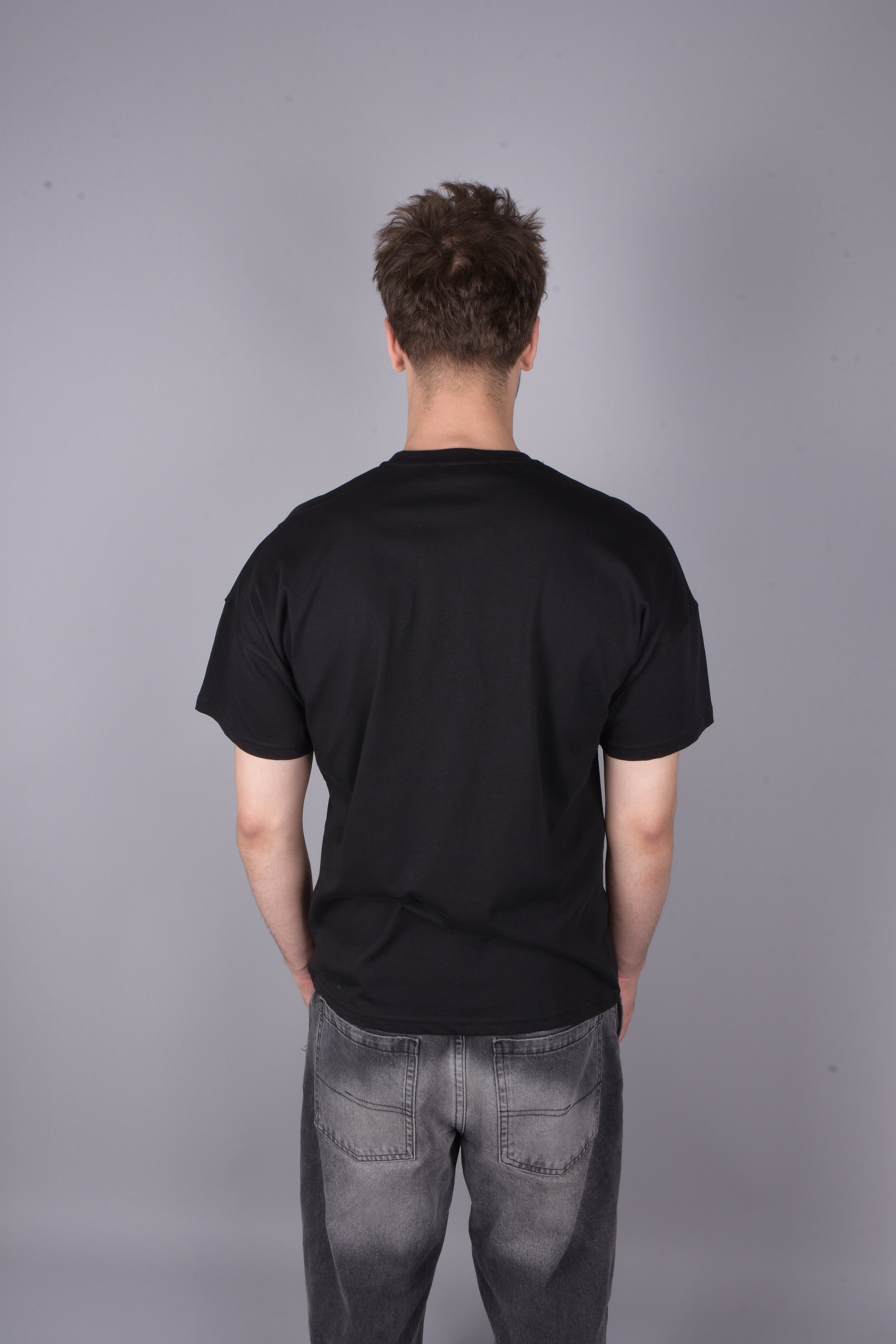 %100 Pamuk Nakış Detaylı Oversize Tişört