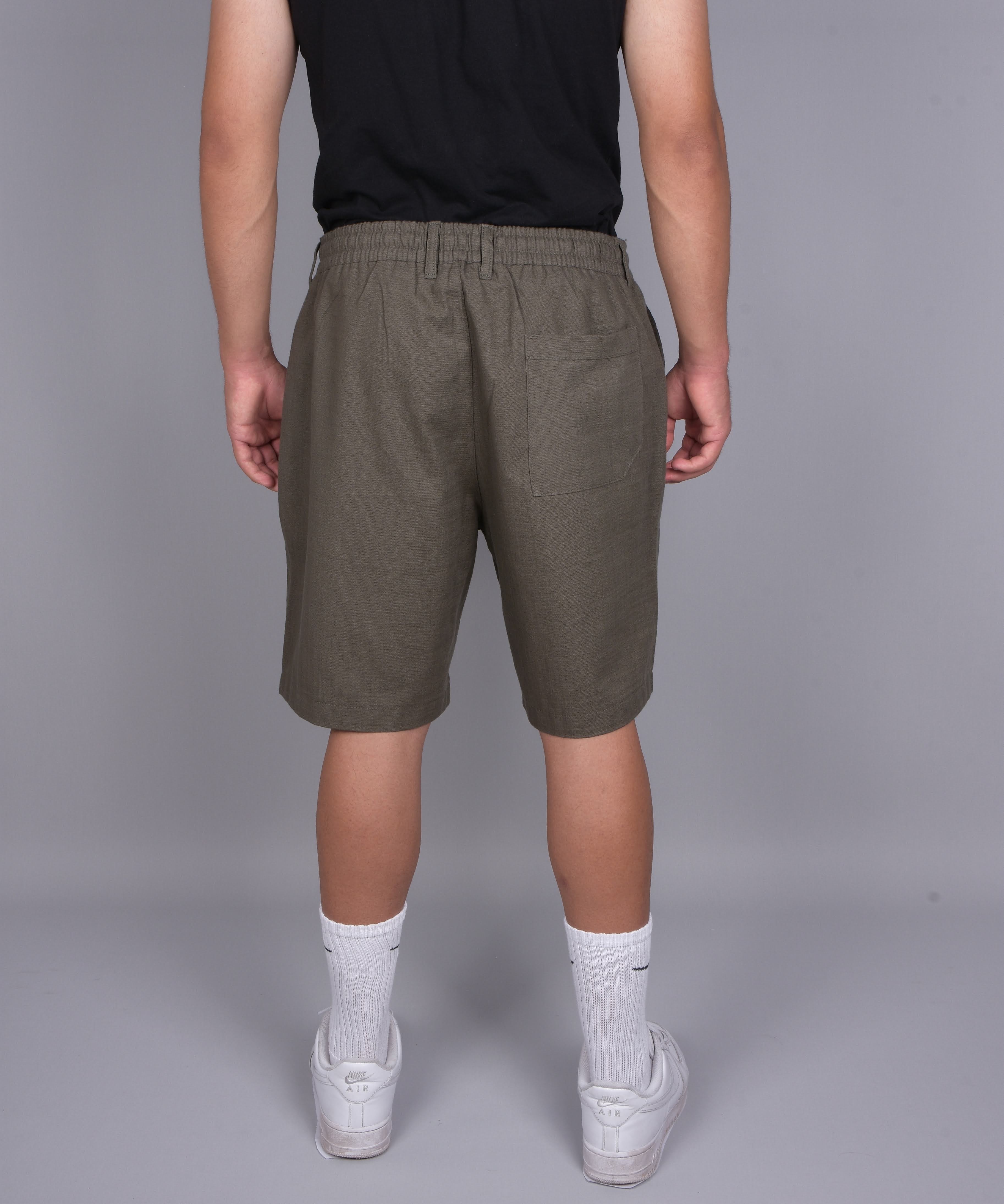 Basic Keten Jogger Şort