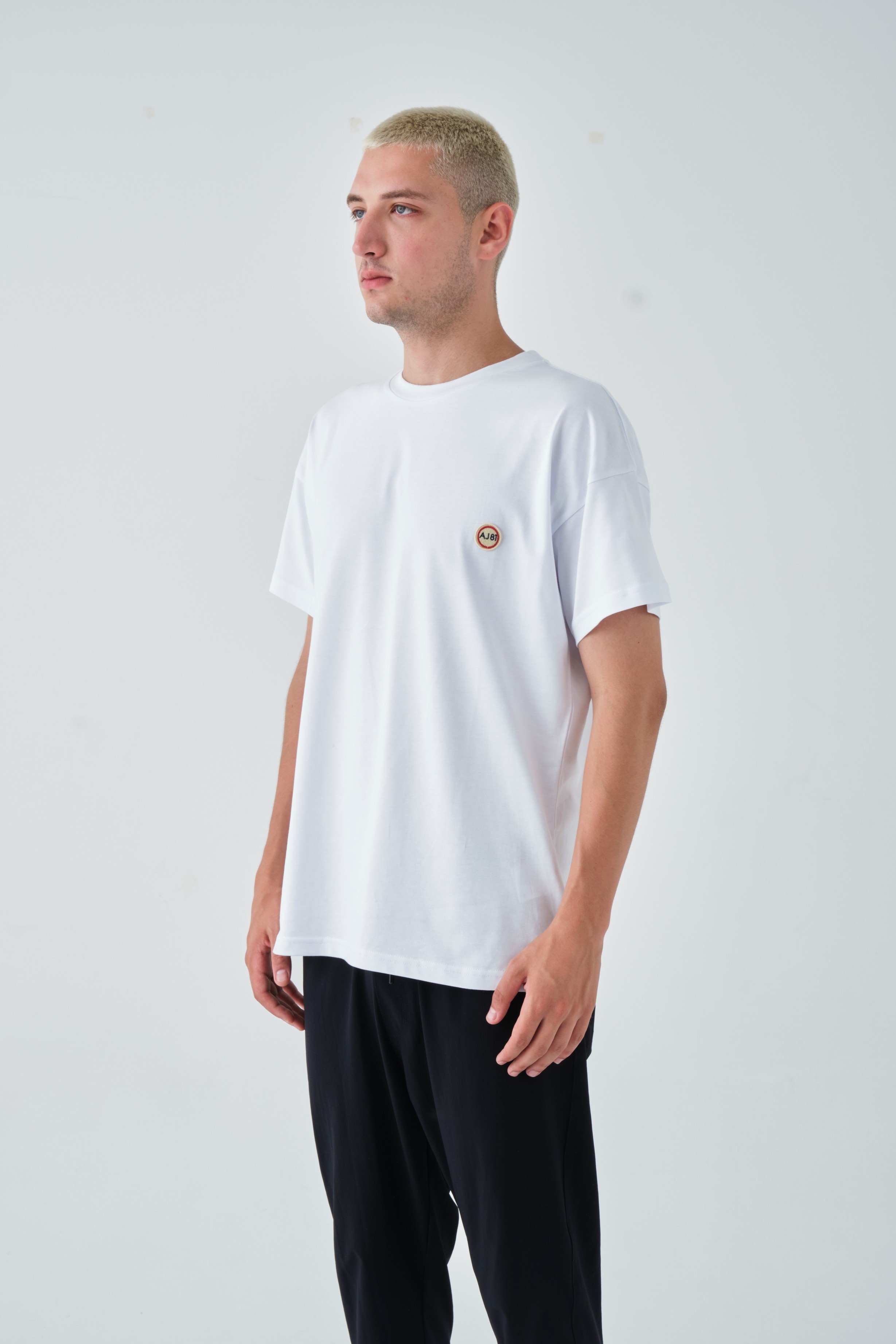Basic Bisiklet Yaka Oversize Tişört