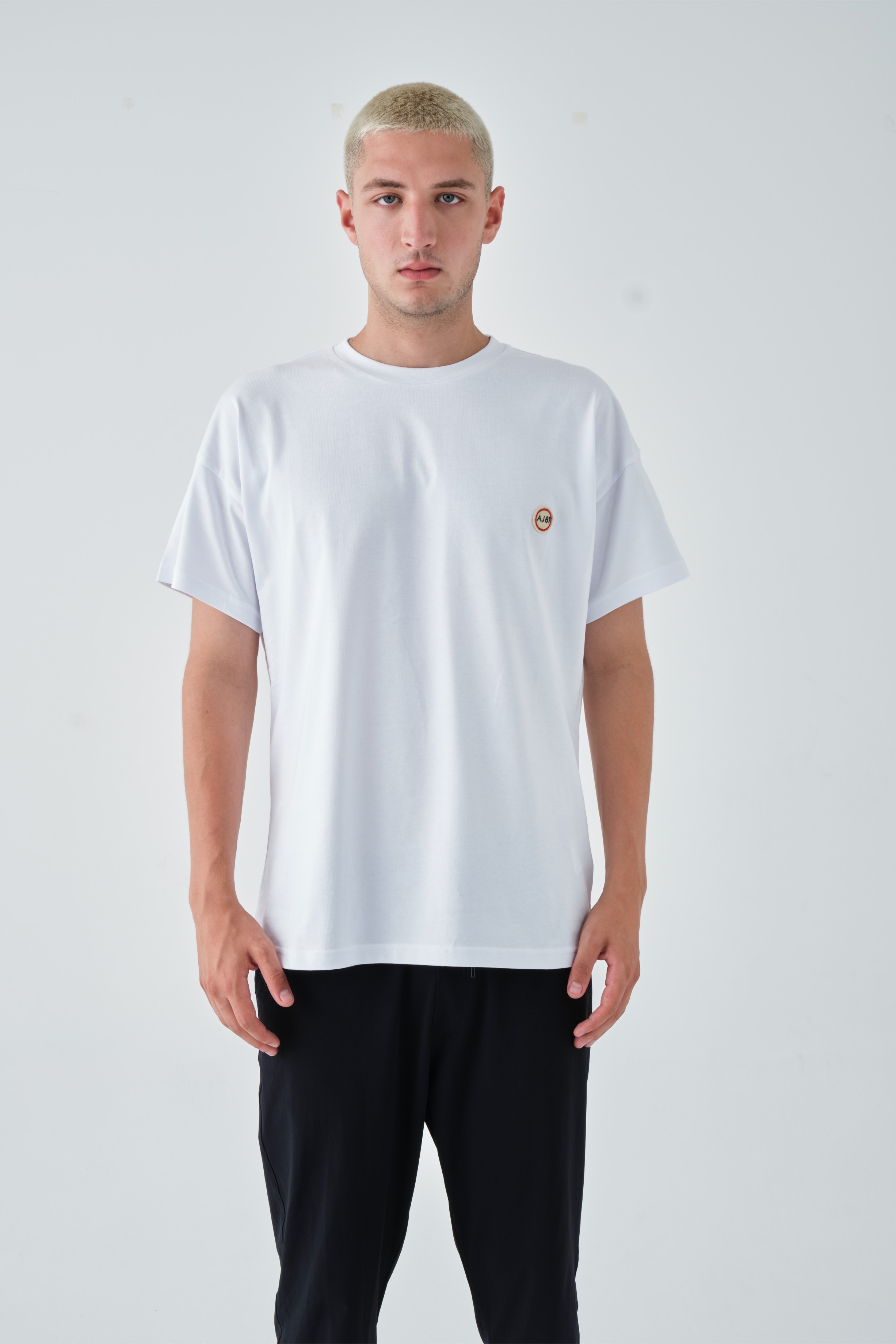 Basic Bisiklet Yaka Oversize Tişört
