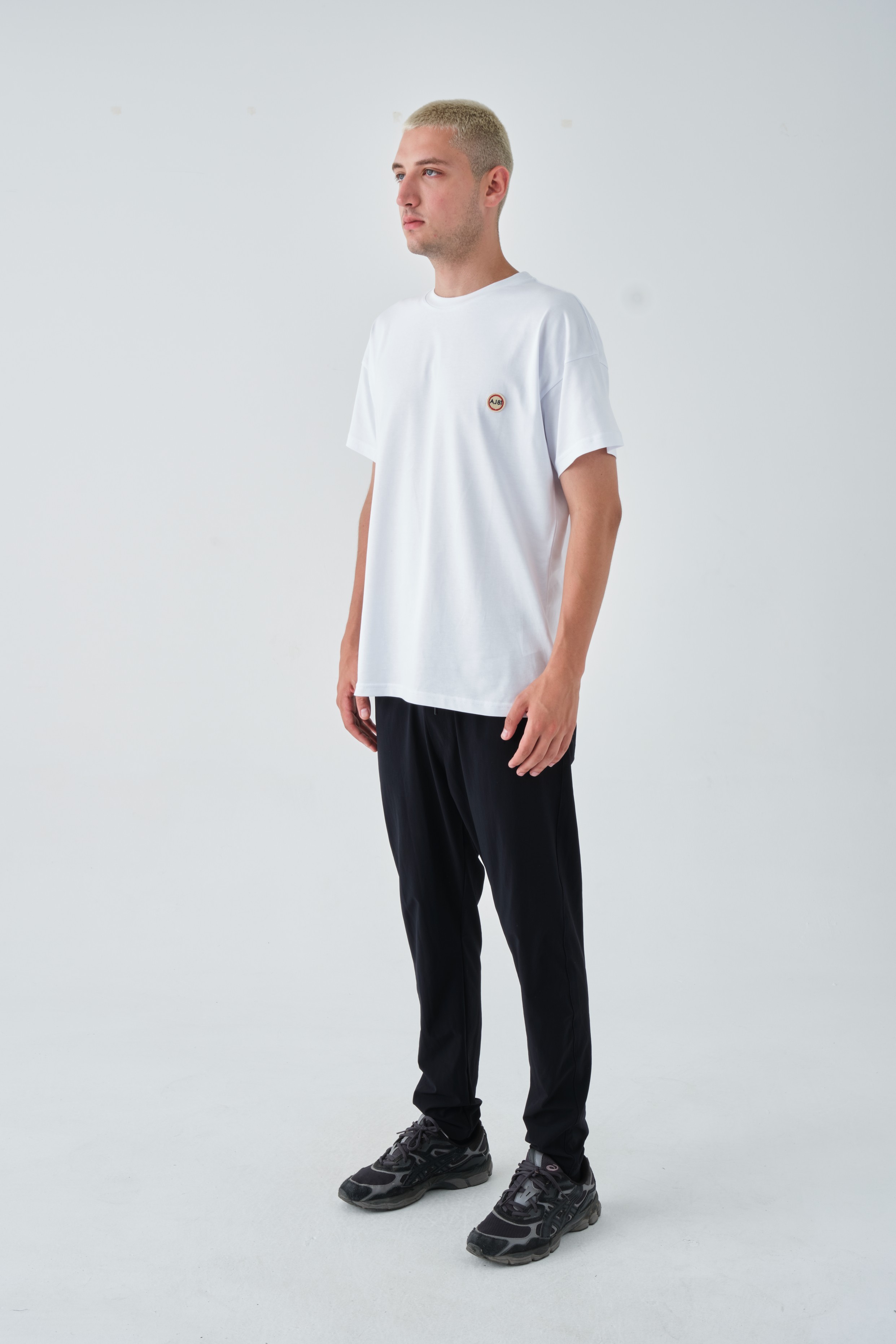 Basic Bisiklet Yaka Oversize Tişört