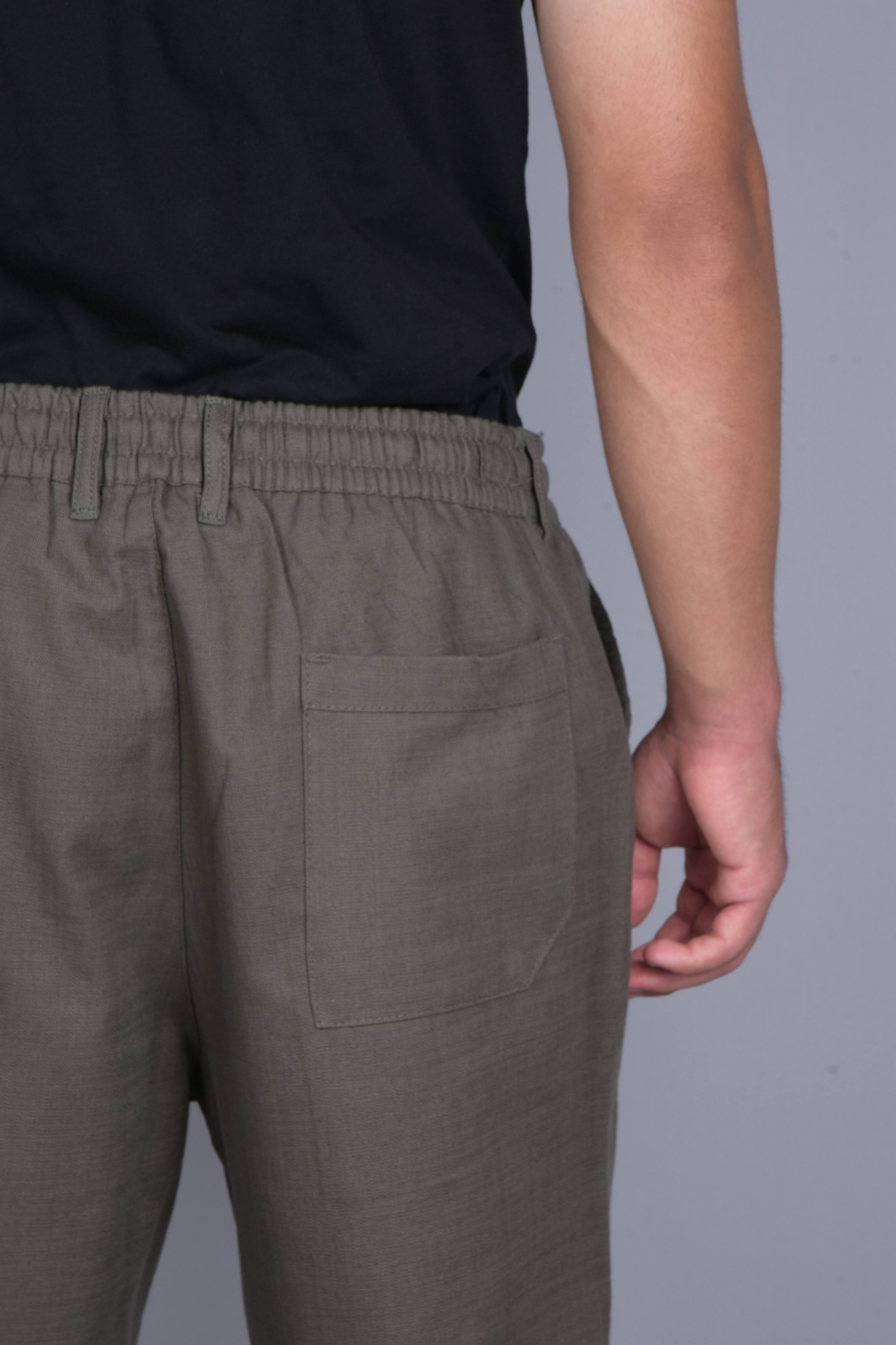 Basic Keten Jogger Şort