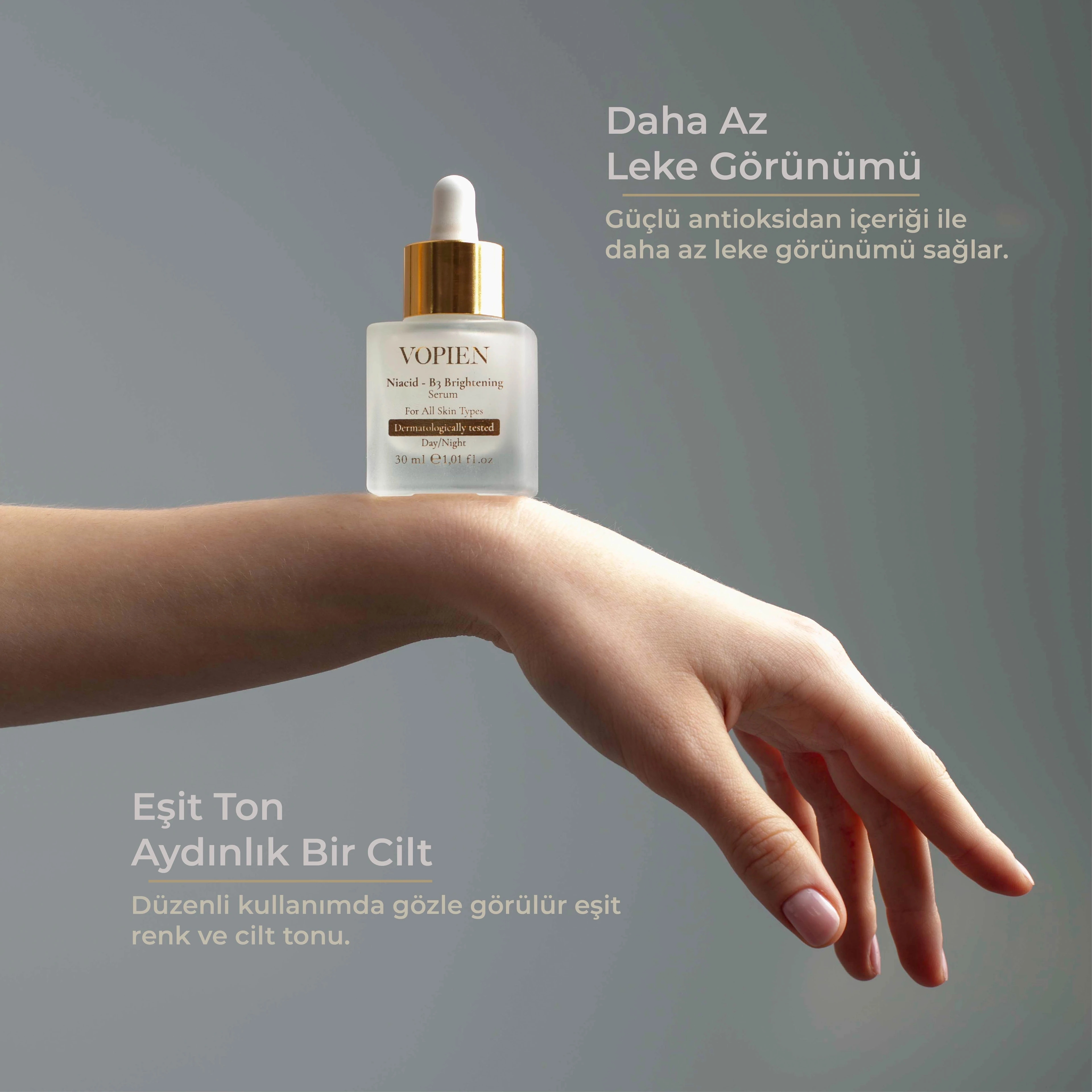 NIACID – B3 BRIGHTENING SERUM – Leke Karşıtı Aydınlatıcı Serum