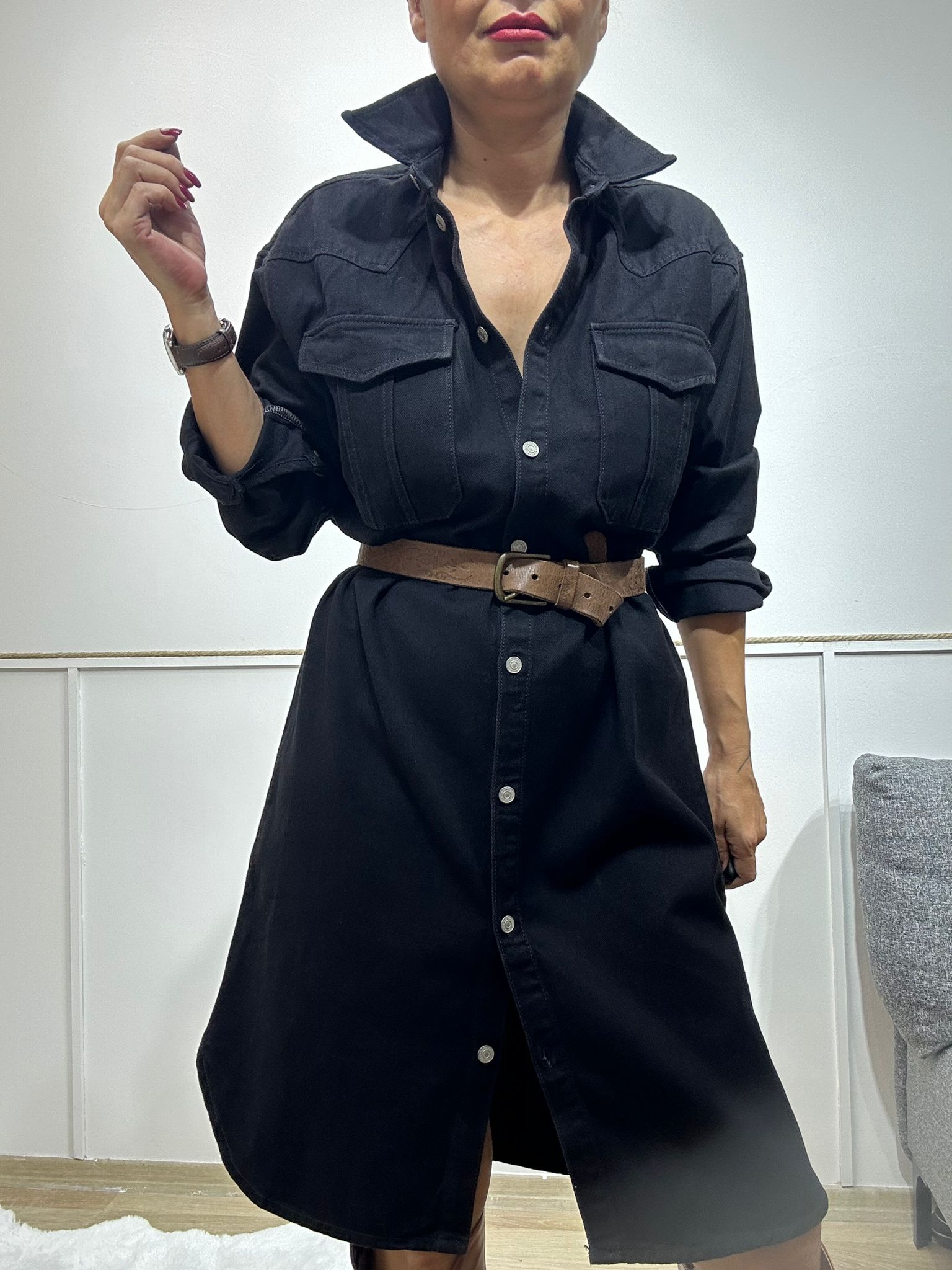 SORRENTO BLACK JEAN ELBİSE