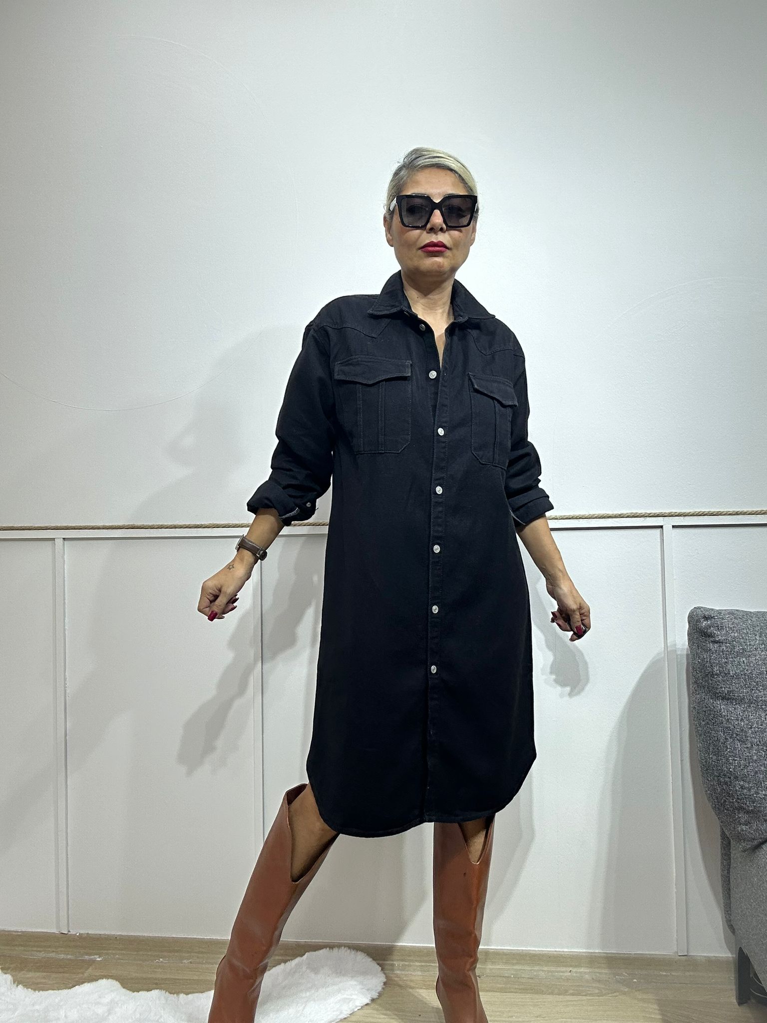 SORRENTO BLACK JEAN ELBİSE