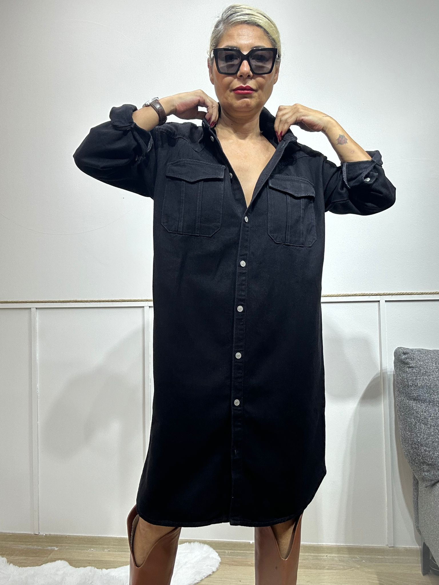 SORRENTO BLACK JEAN ELBİSE
