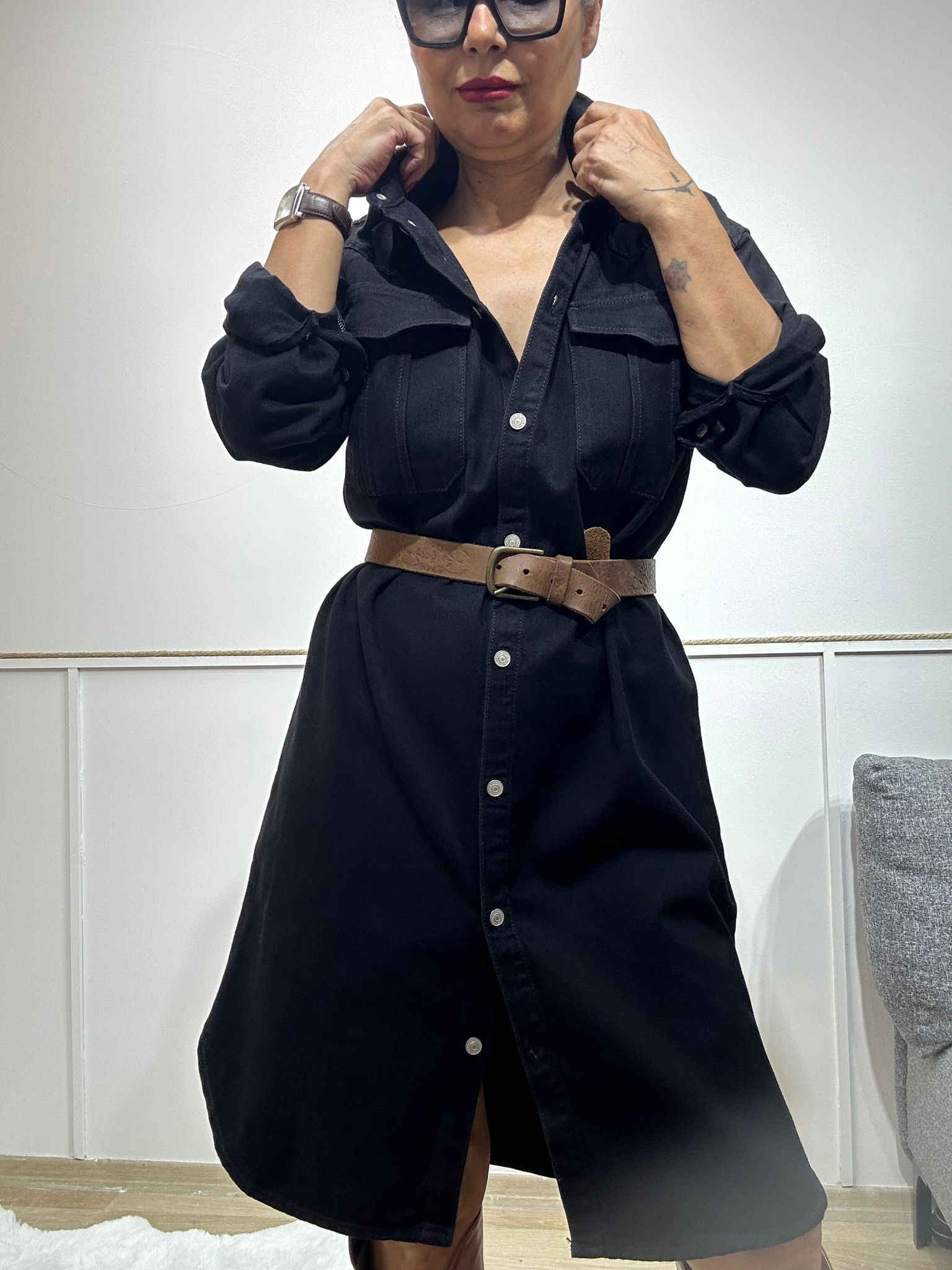SORRENTO BLACK JEAN ELBİSE