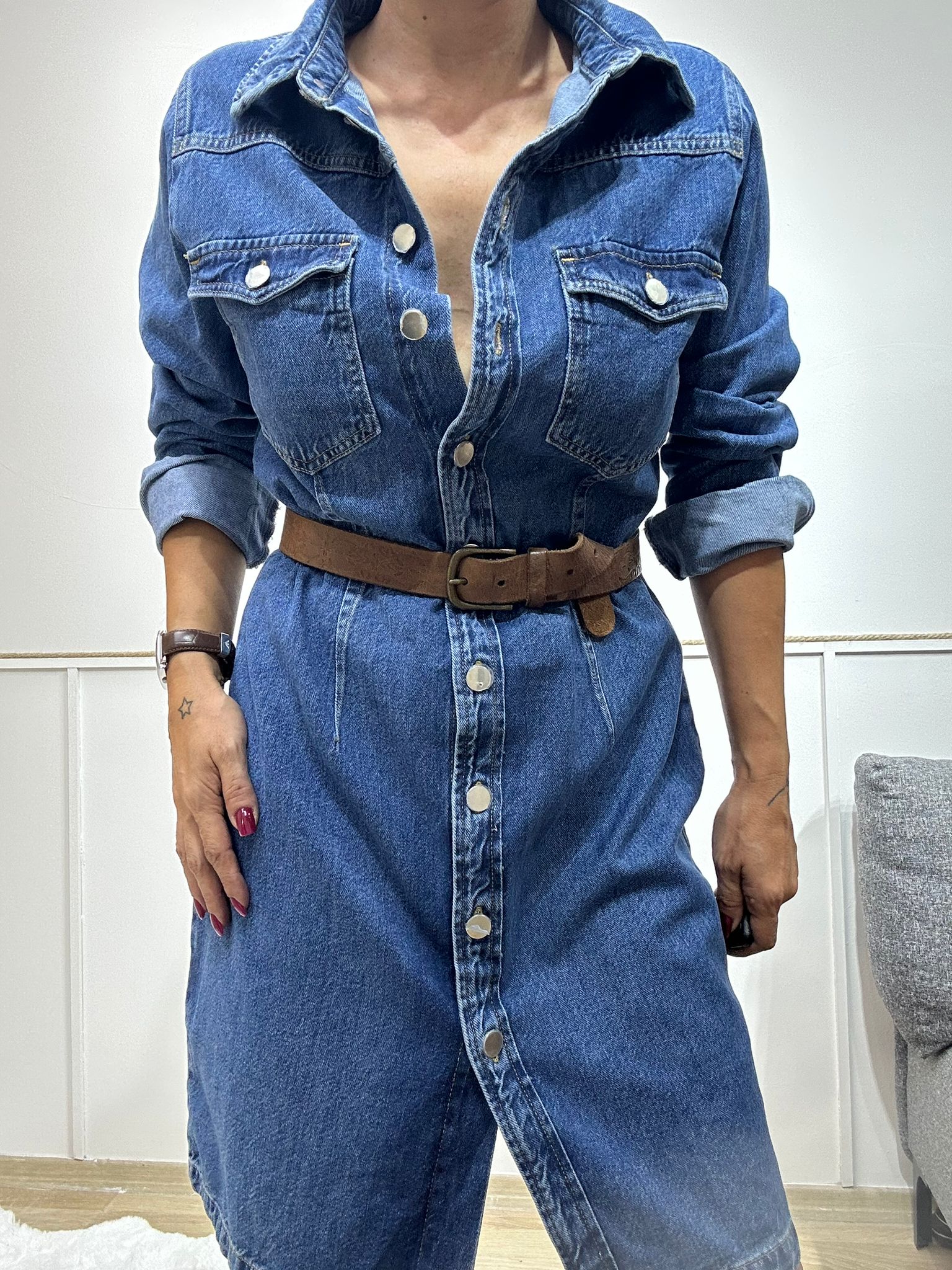 SAİNTE BLUE JEAN ELBİSE
