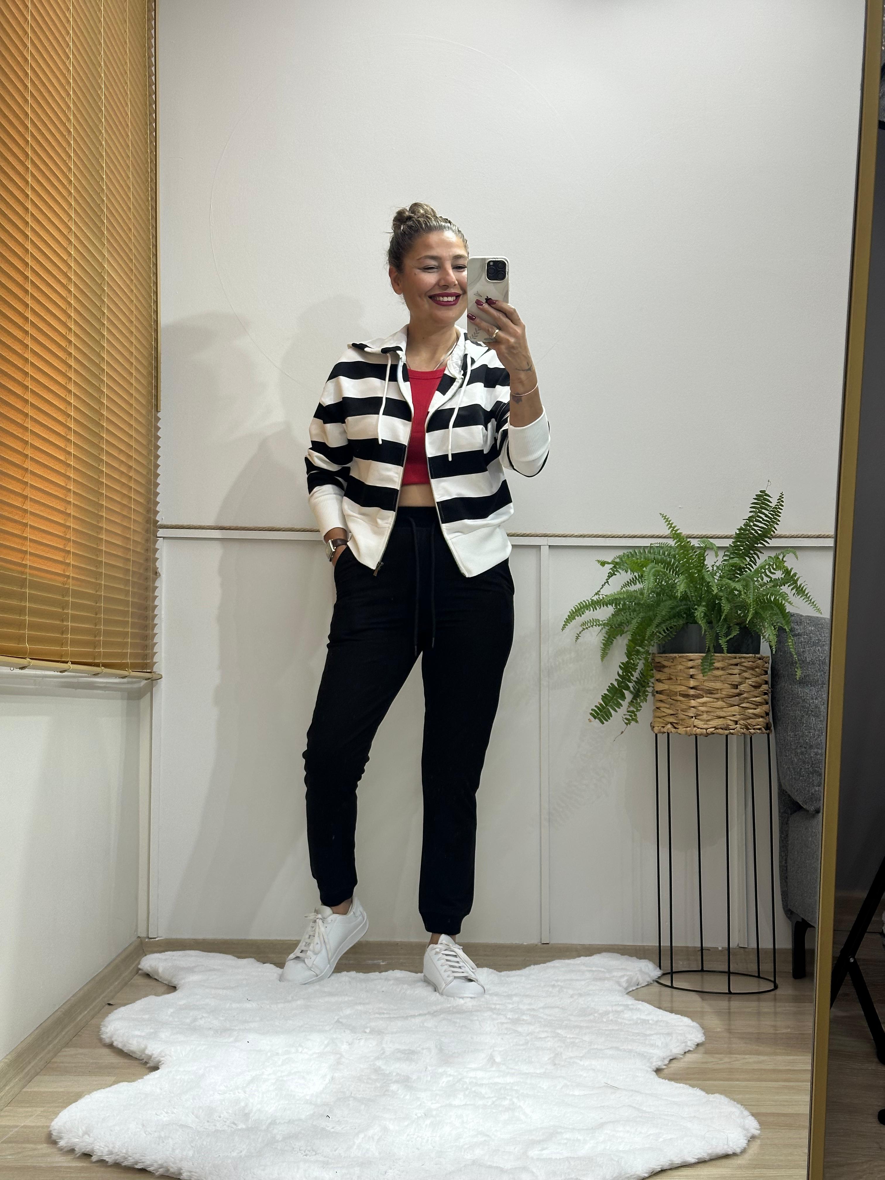 GERTY ÇİZGİLİ SWEAT