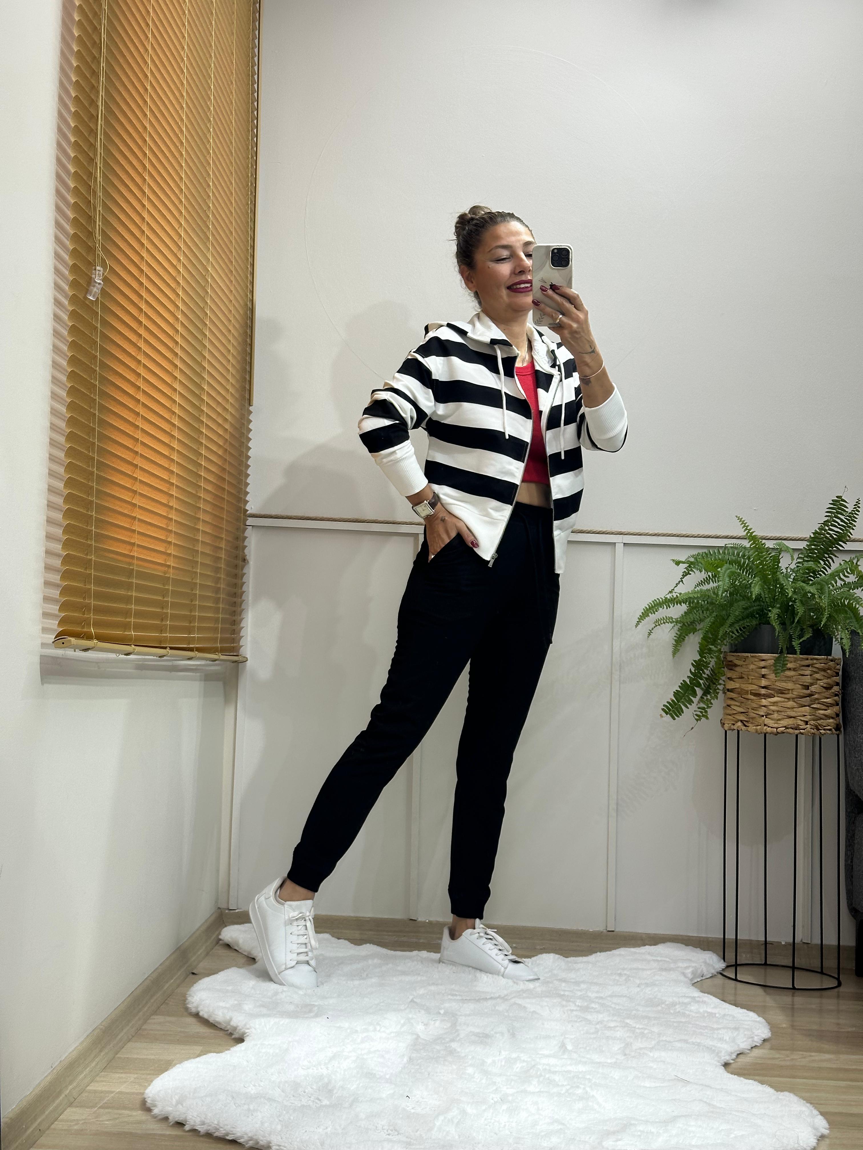 GERTY ÇİZGİLİ SWEAT