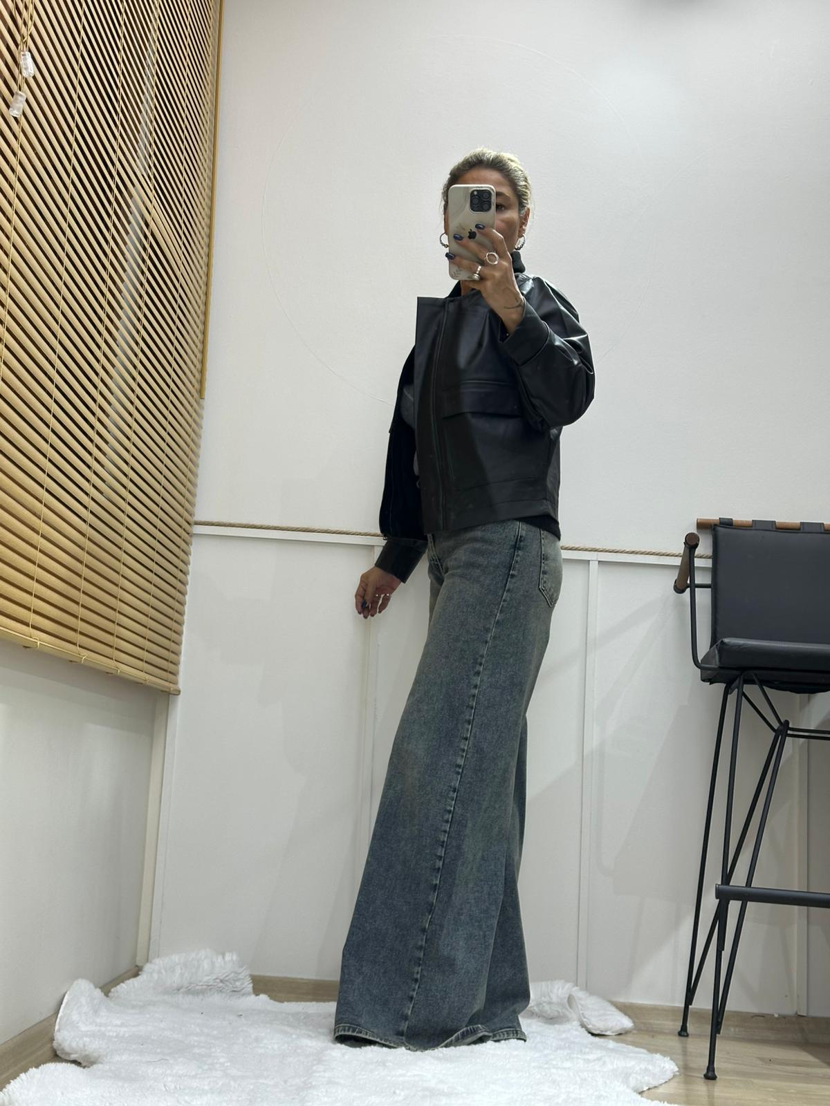 BOWET MAT DERİ CEKET 