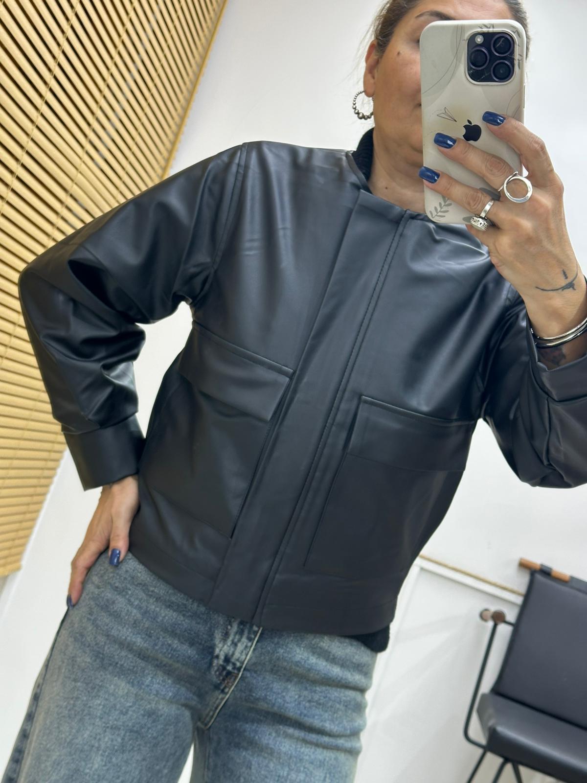 BOWET MAT DERİ CEKET 