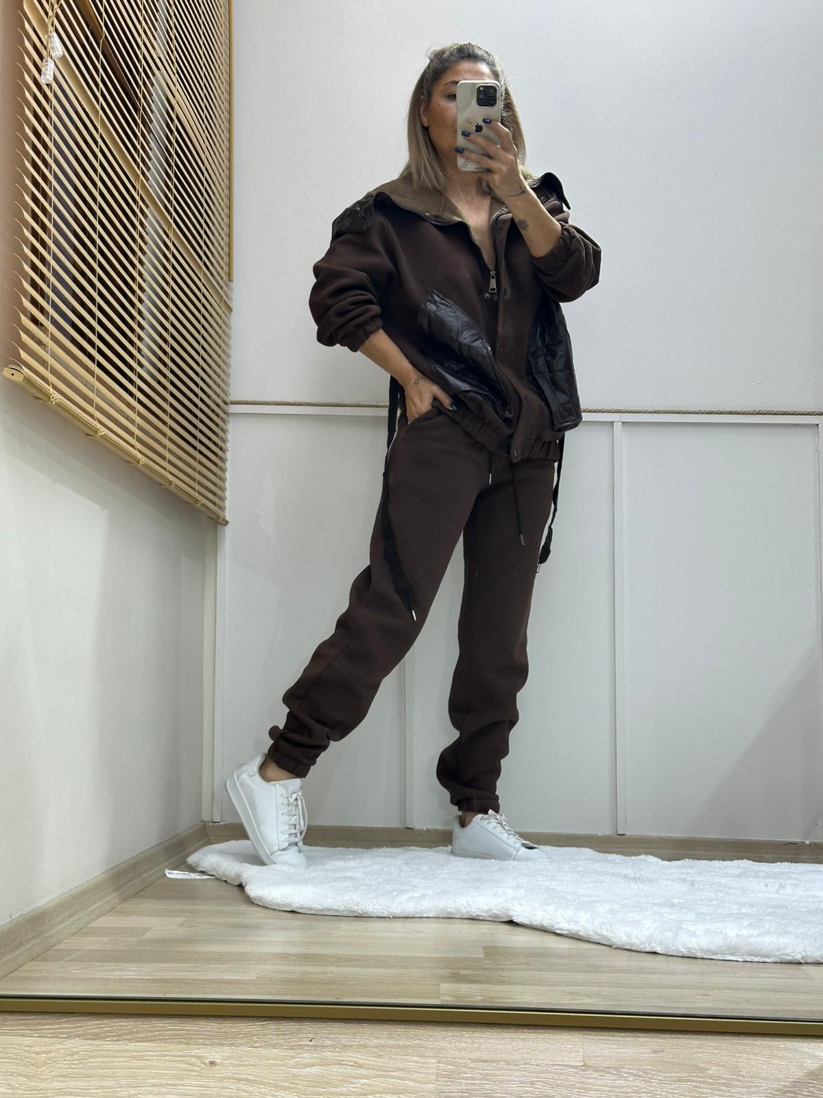 SİGNO KAHVE ŞARDONLU TAKIM