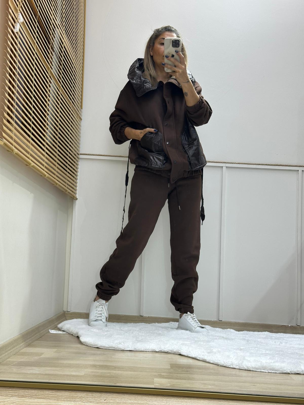 SİGNO KAHVE ŞARDONLU TAKIM