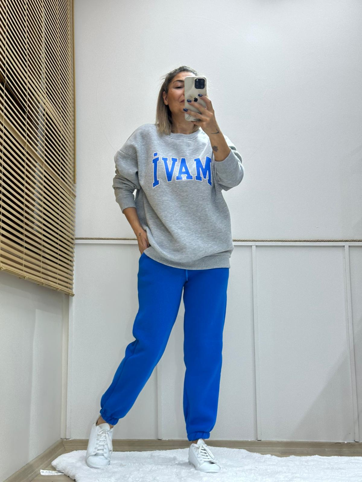 MAVİ ŞARDONLU TAKIM