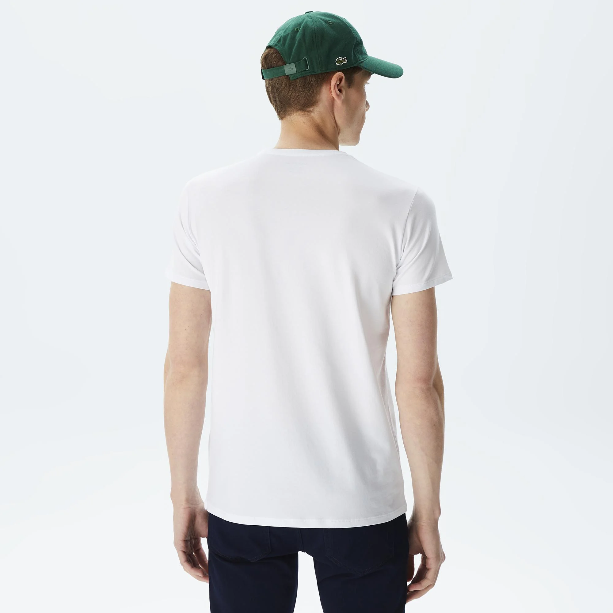 Logolu Bisiklet Yaka T-Shirt