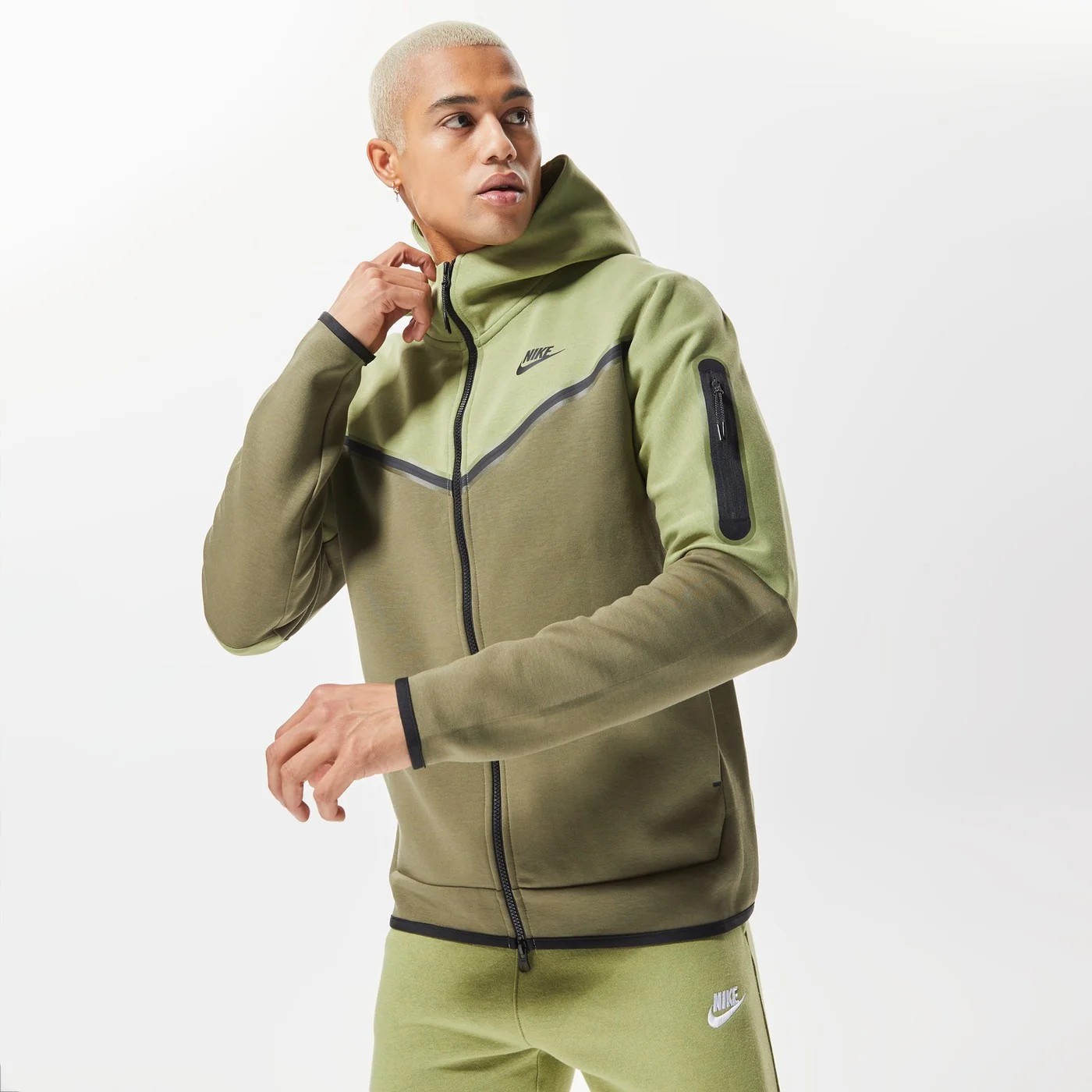 Nike Tech Fleece Takım - Haki Yeşil