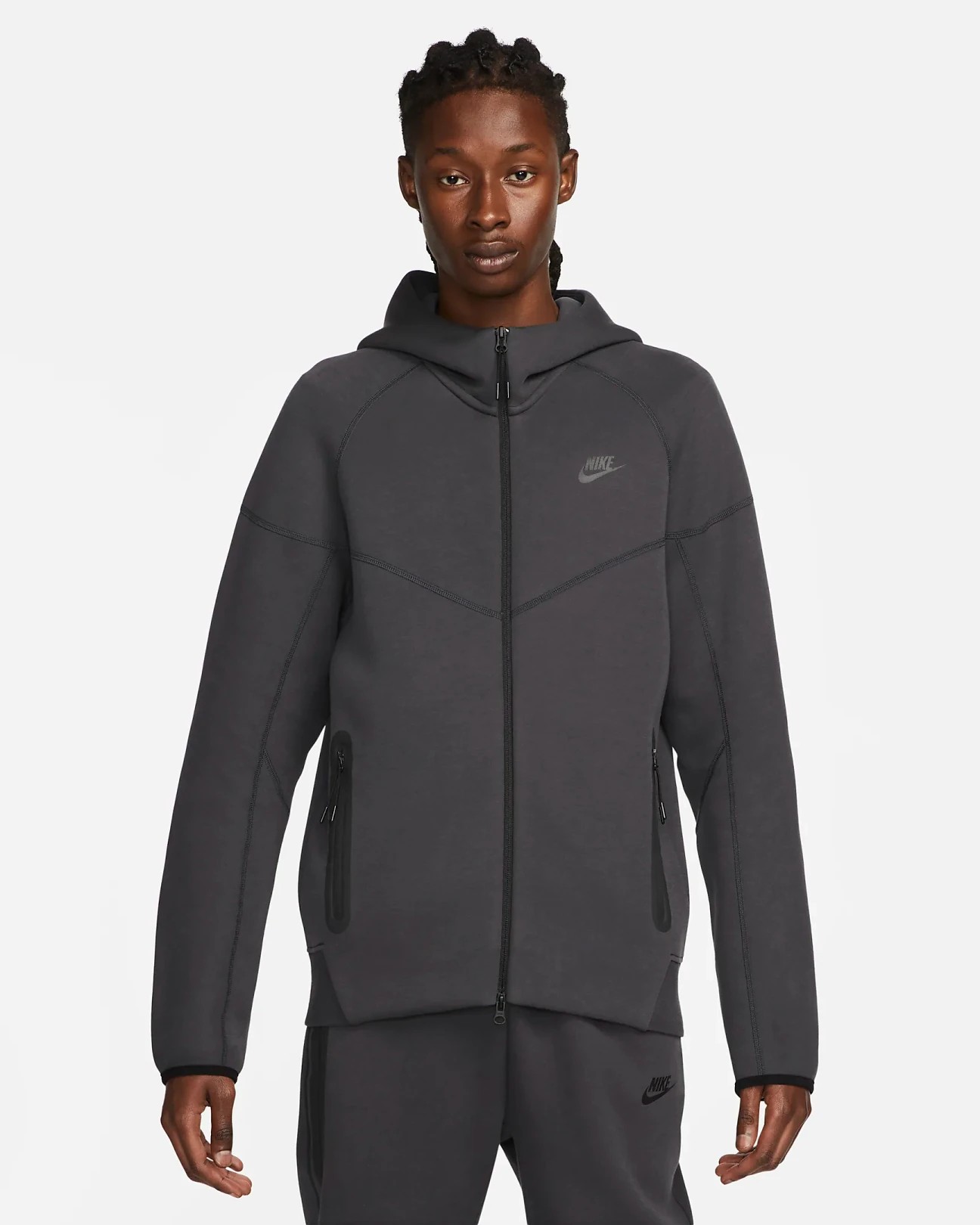 Tech Fleece New Windrunner Takım  - Anthracite / Black