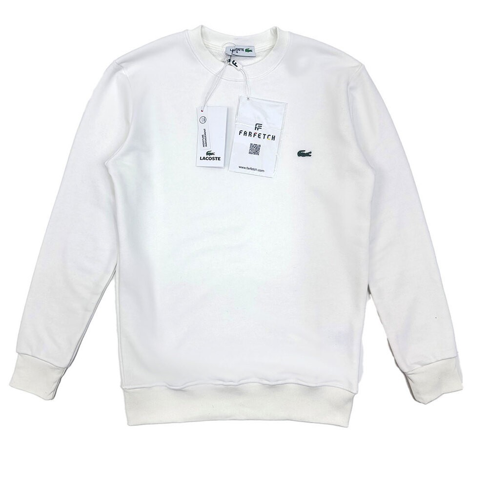 Lacoste Logo Sweatshirt - Beyaz