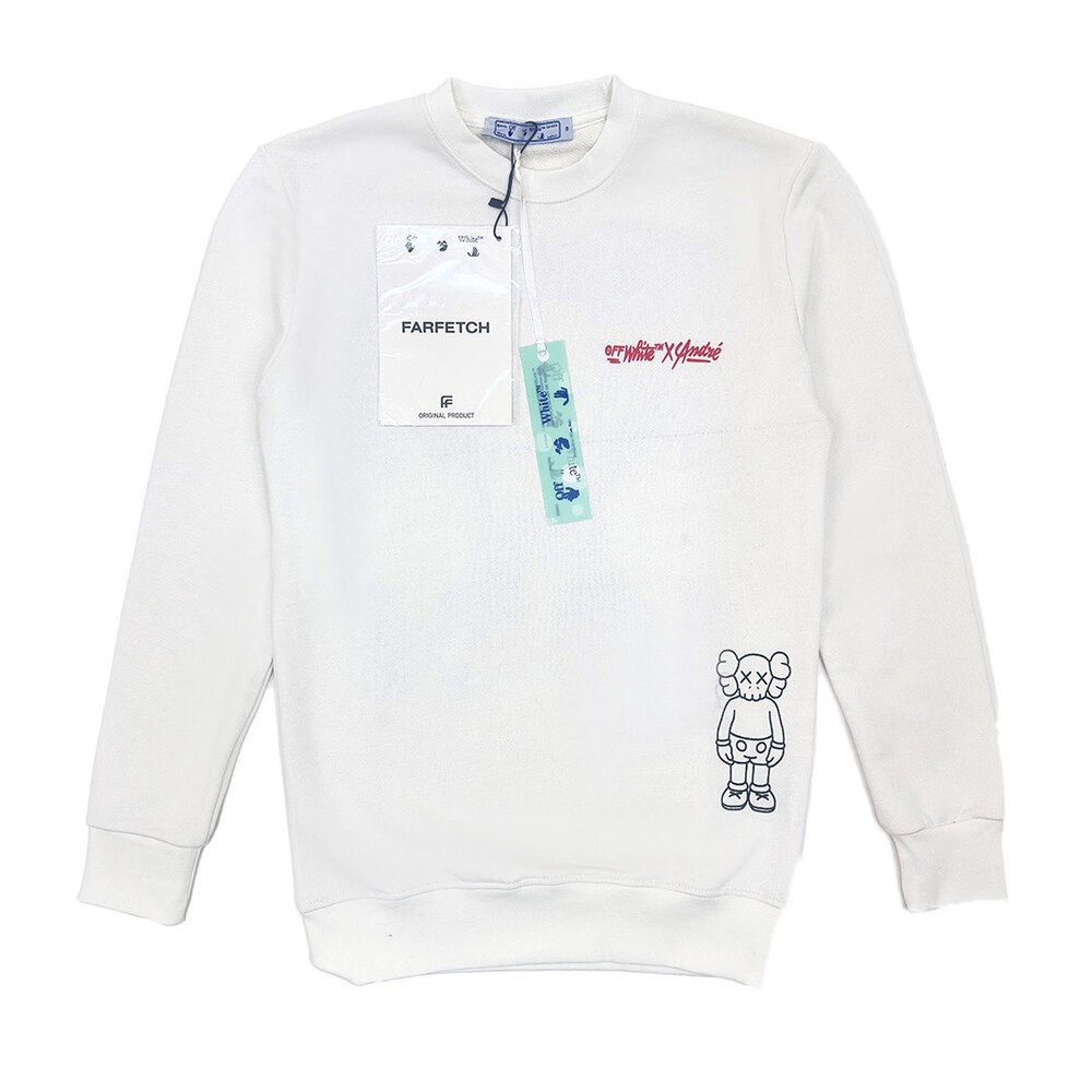 Off-White Baskılı Sweatshirt - Beyaz