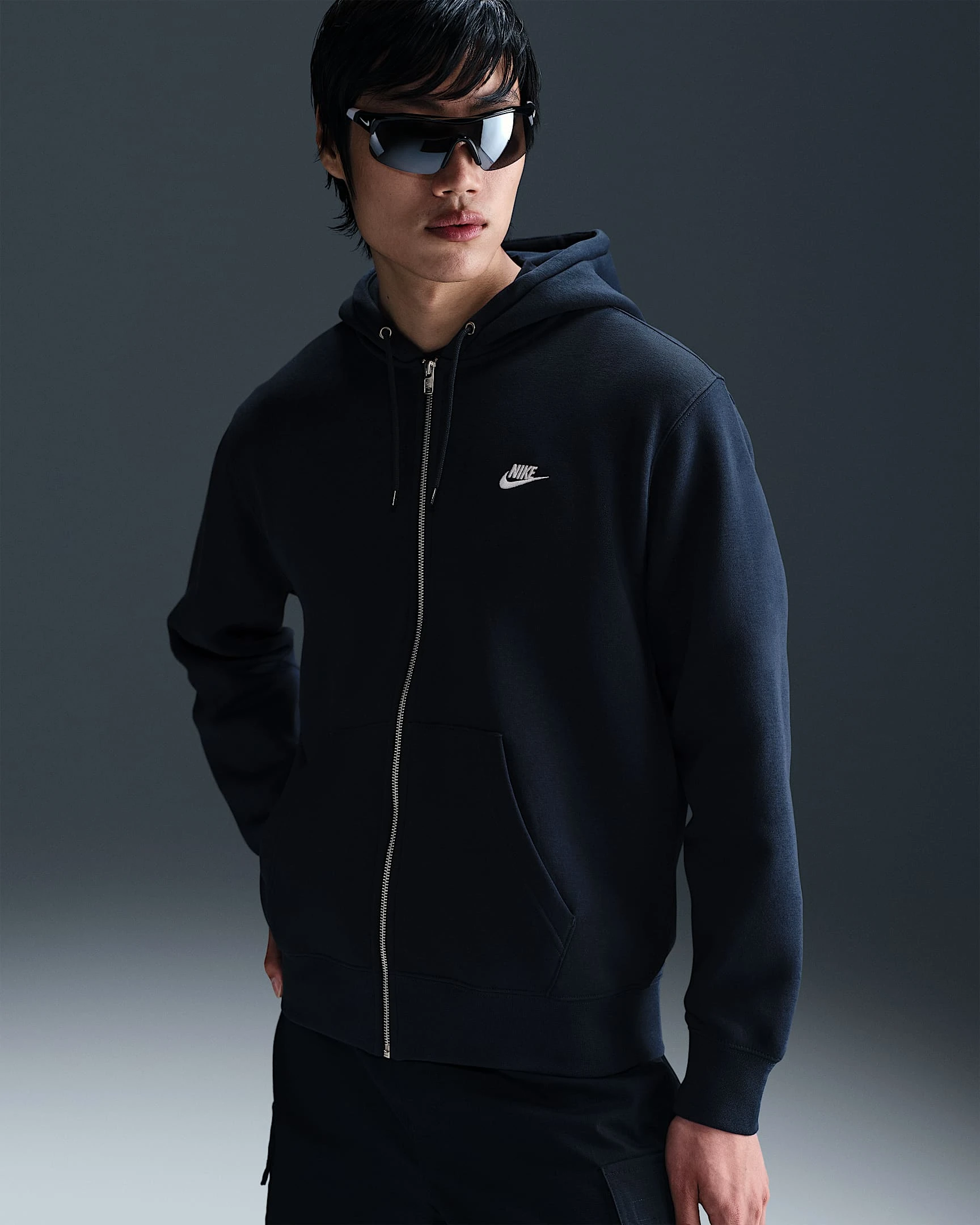 2025 Nike Club Fleece Hoodie  - Lacivert