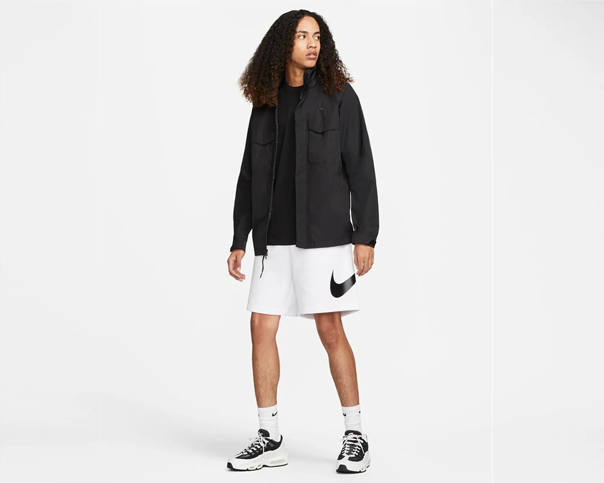 Swoosh Big Logo Short - Beyaz