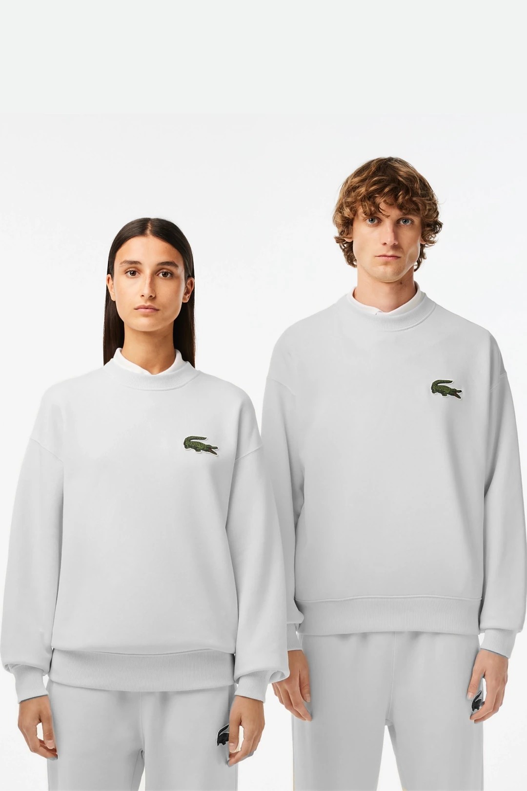 Lacoste Fit Sweatshirt - Beyaz