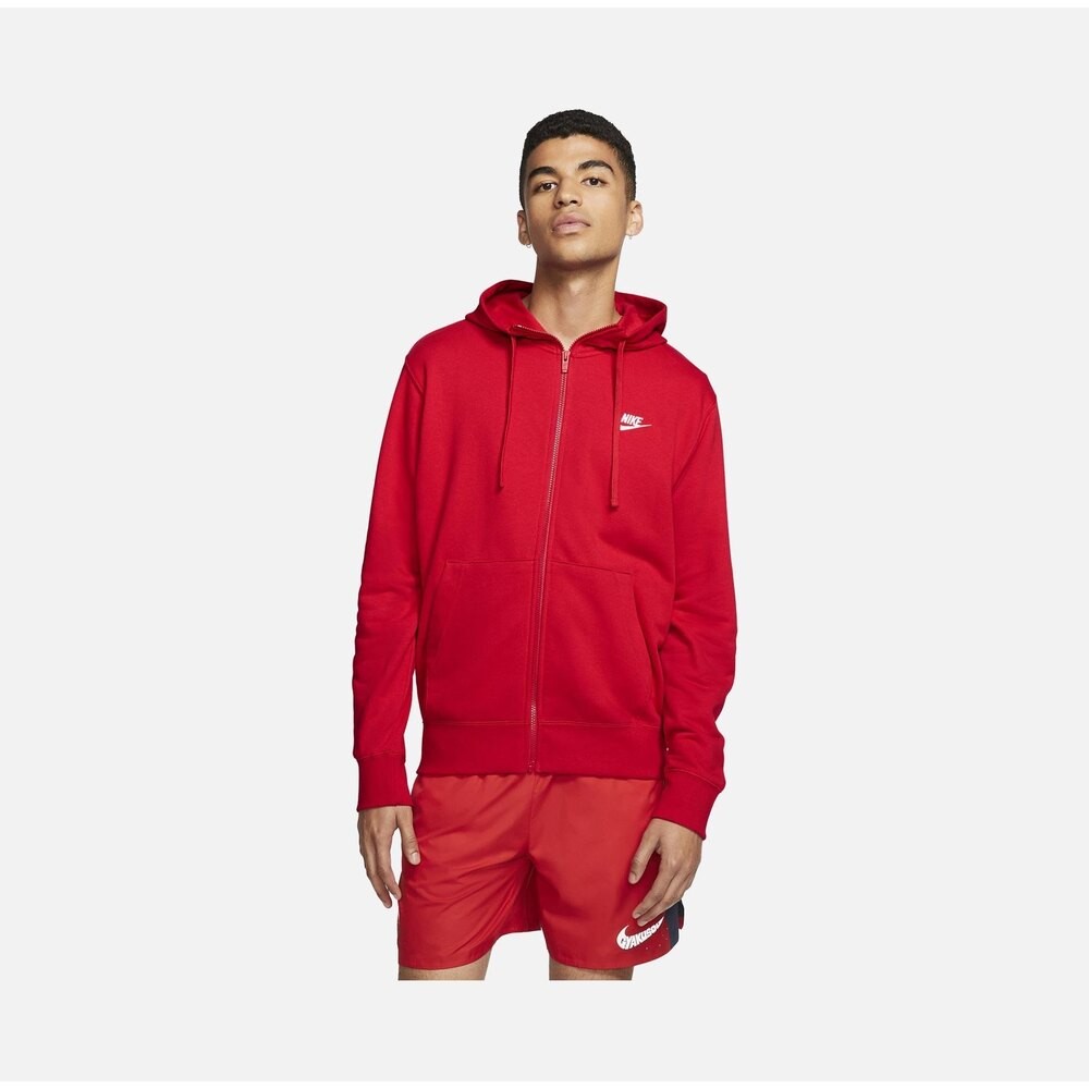 Nike Club Fleece Hoodie - Kırmızı