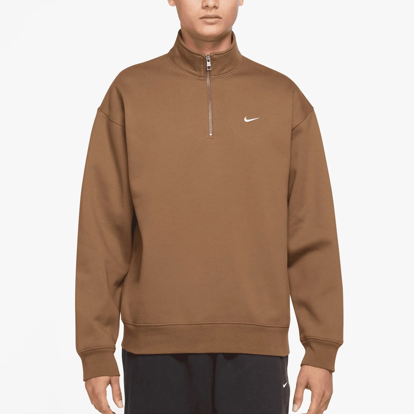 Nike Solo Swoosh Half Zipper - Kahverengi